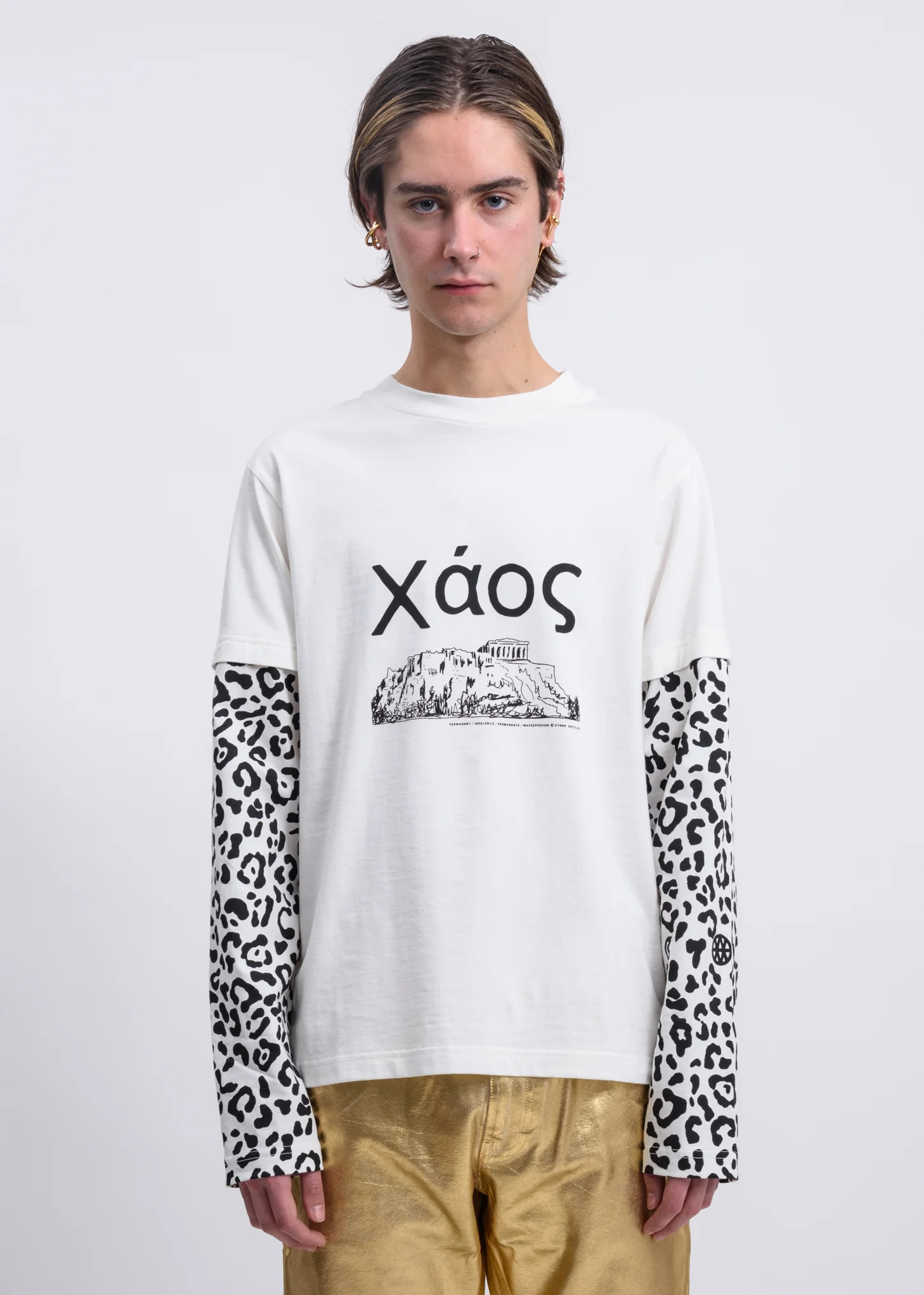 White Chaos Leopard Long Sleeve