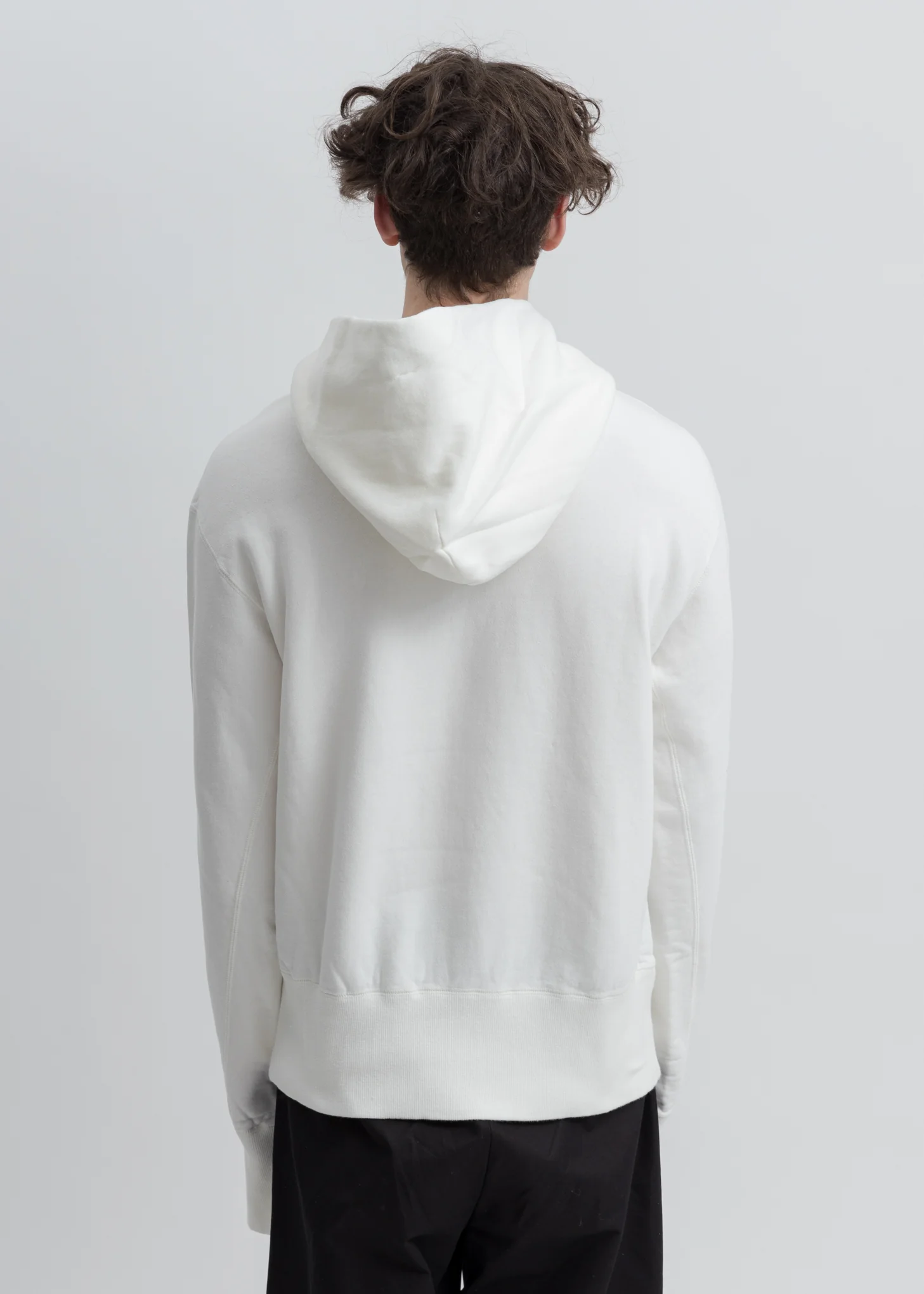 White Checkered Print Hoodie - Image 3