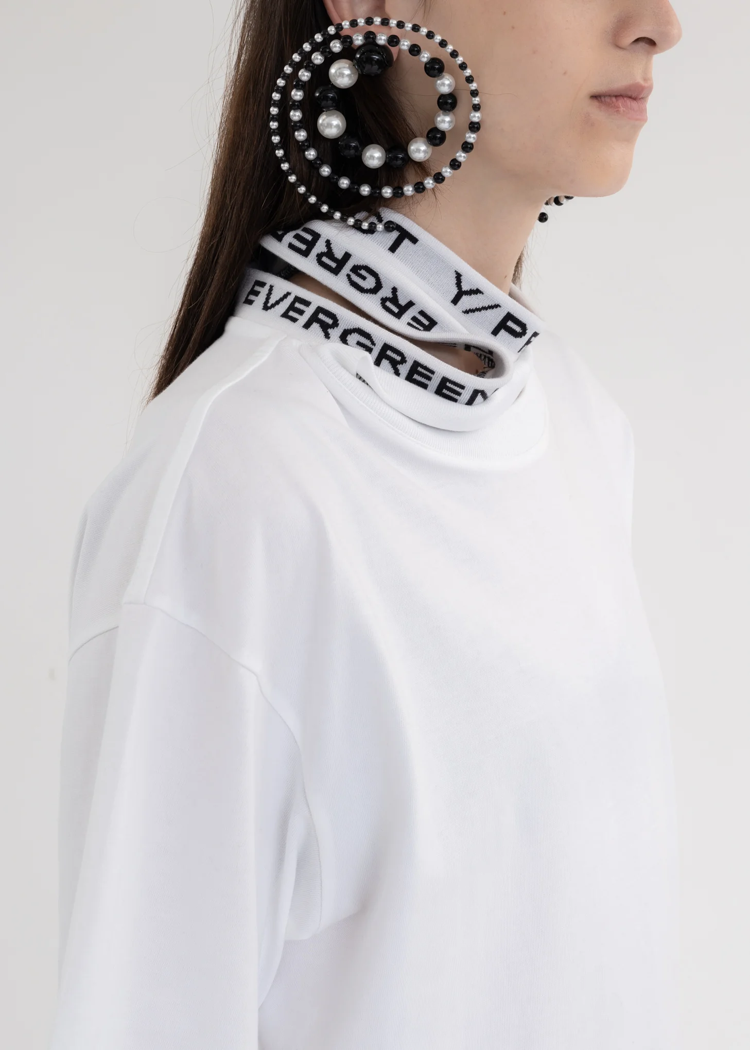 WHITE CLASSIC THREE COLLAR T-SHIRT - Image 2