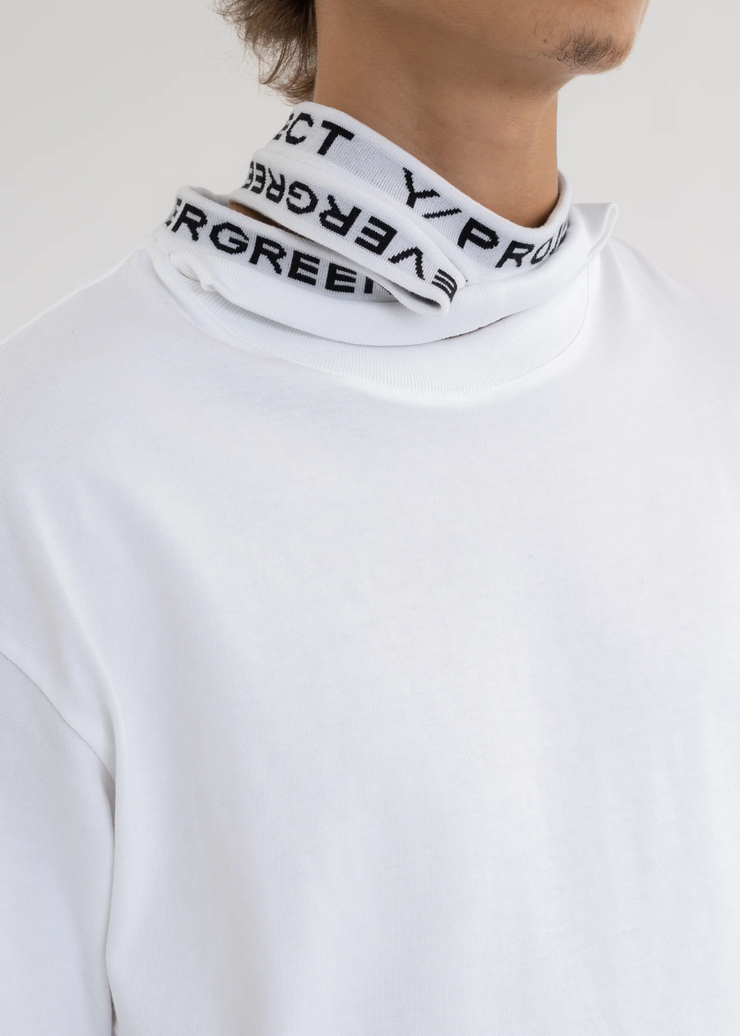 WHITE CLASSIC THREE COLLAR T-SHIRT - Image 2
