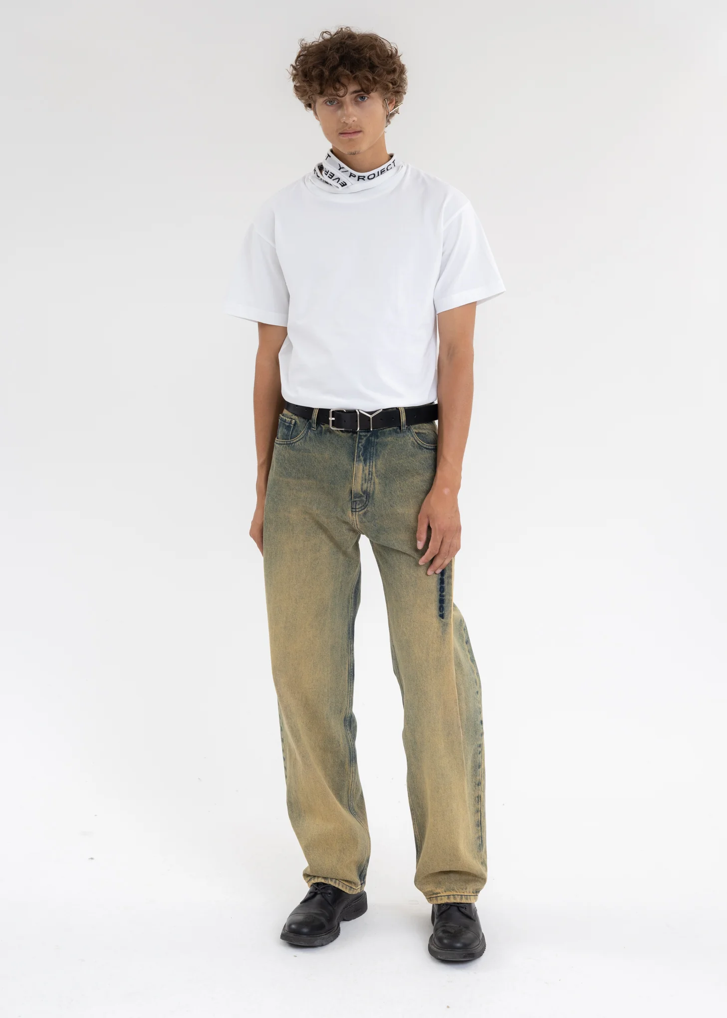 WHITE CLASSIC THREE COLLAR T-SHIRT - Image 5