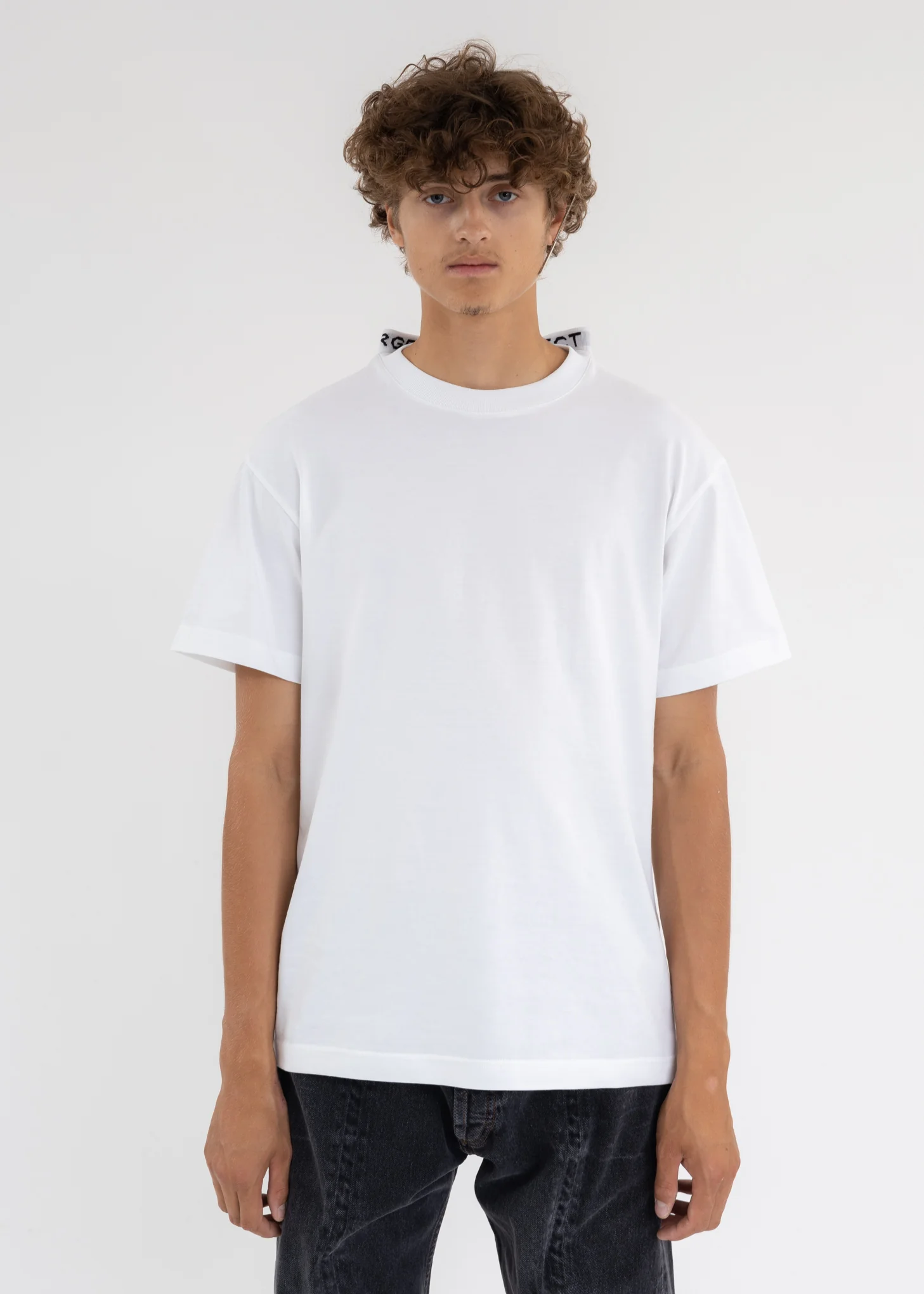 WHITE CLASSIC THREE COLLAR T-SHIRT - Image 8