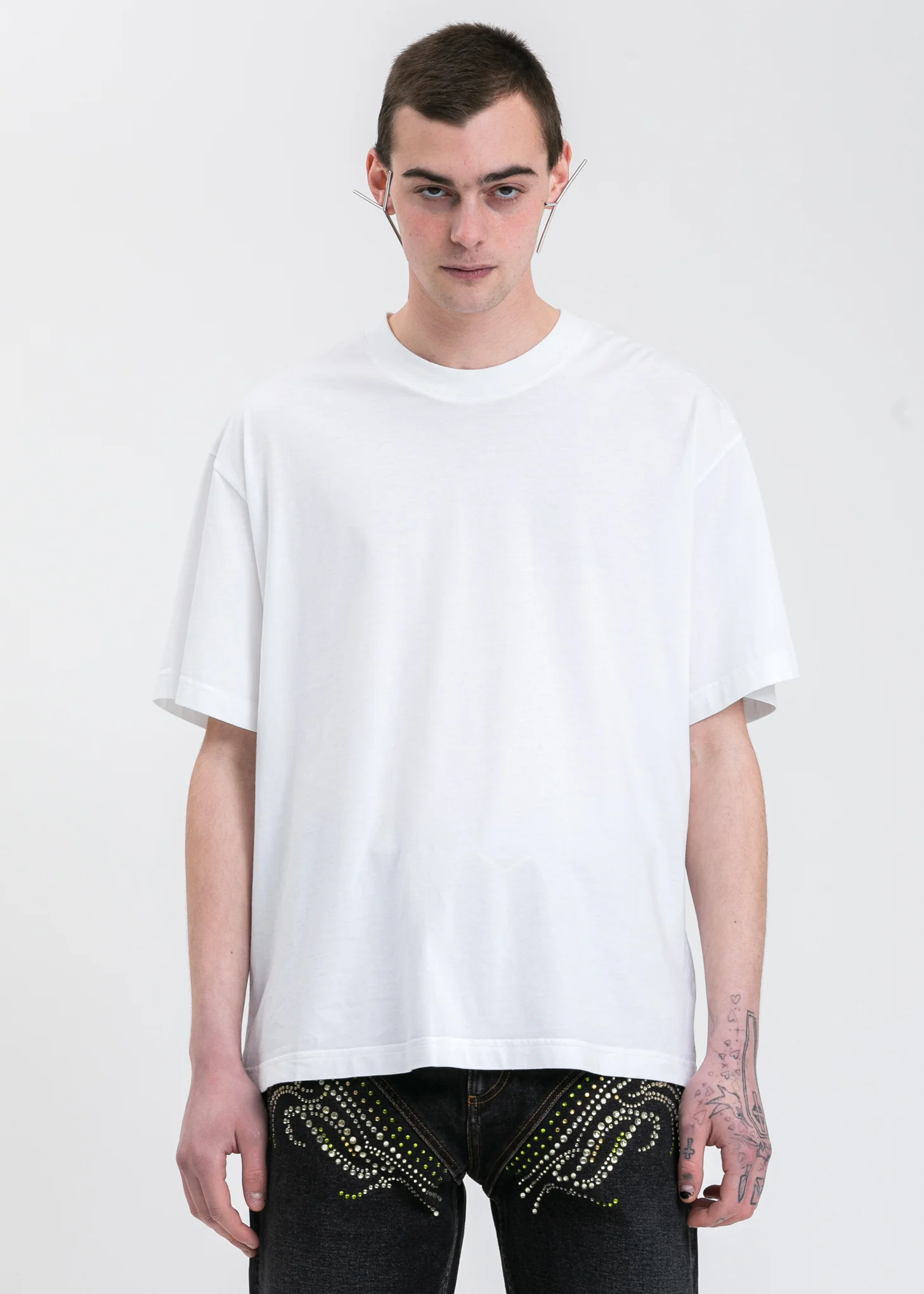 White Classic Y Back T-Shirt