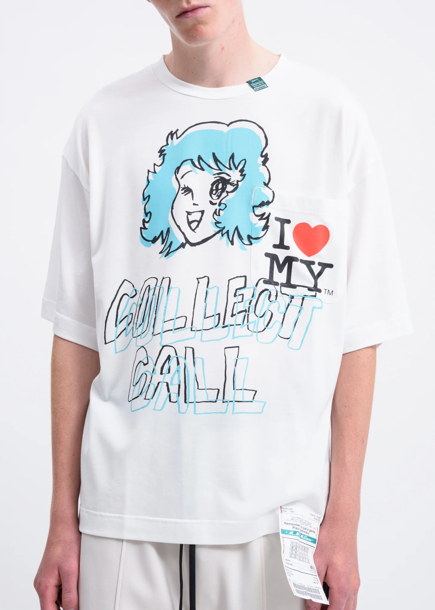 White Collect Call T-Shirt - Image 2