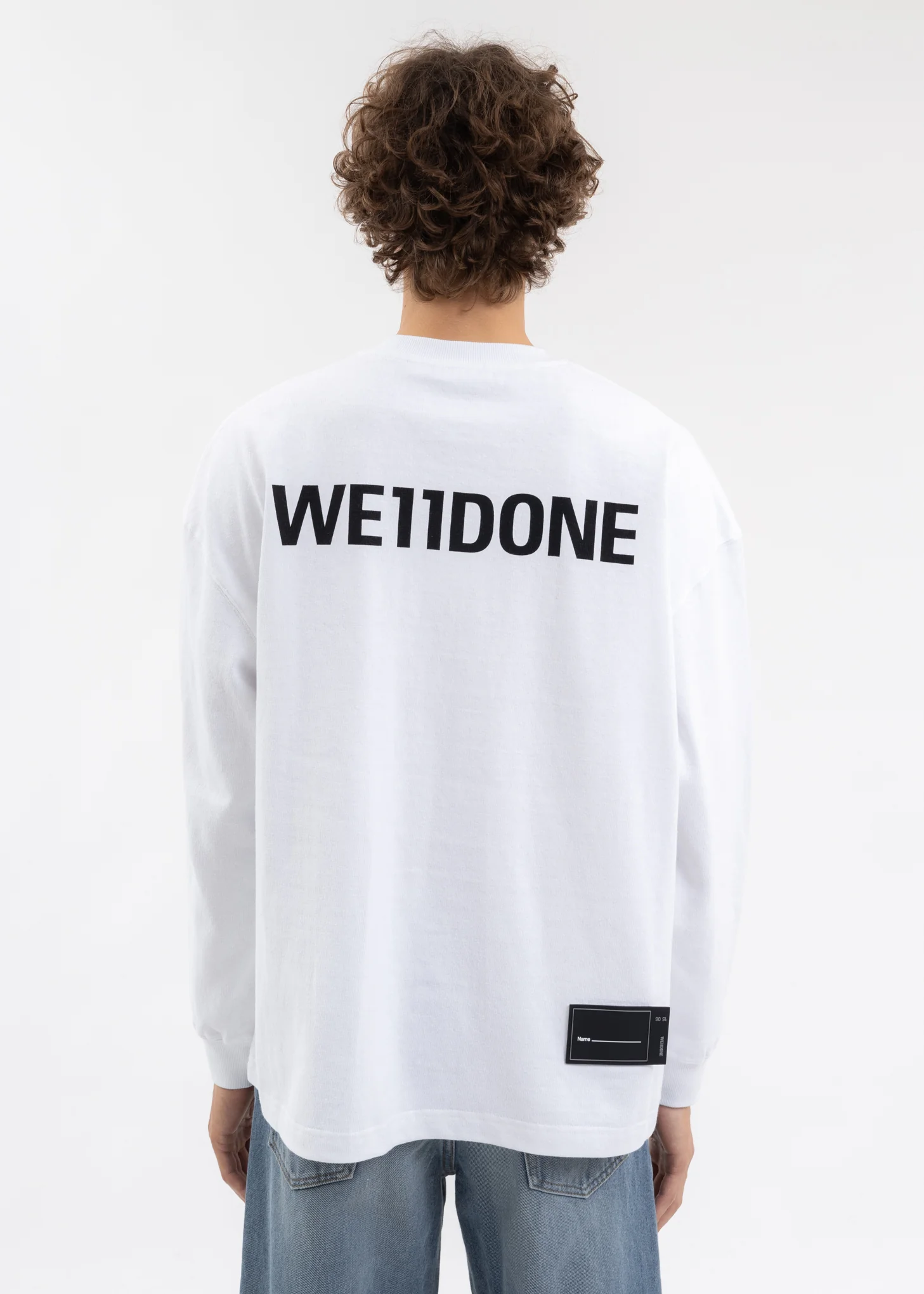 WHITE COLOR MOVIE COLLAGE LONG-SLEEVED T-SHIRT - Image 2