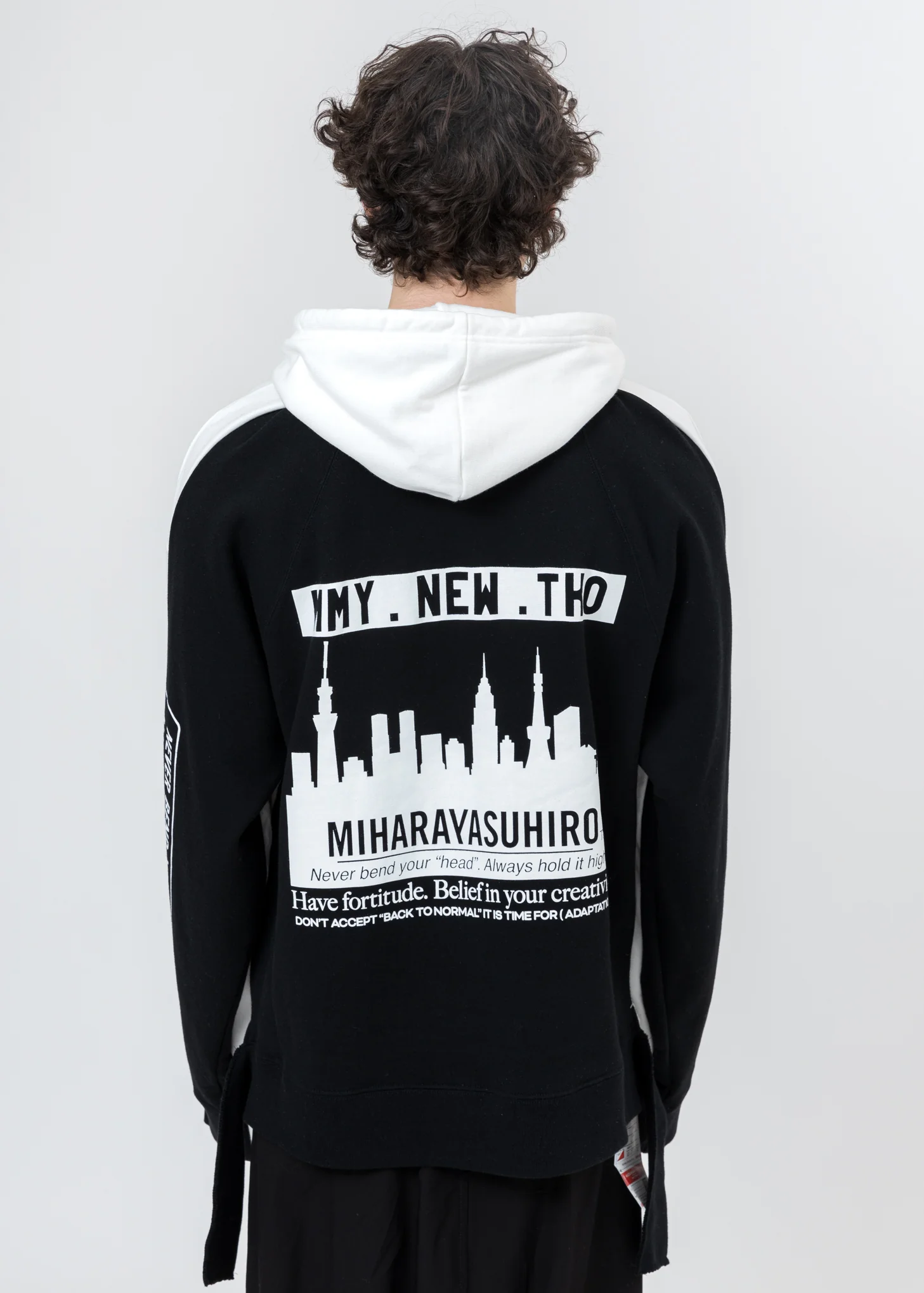 White Combined Hoodie - Image 2