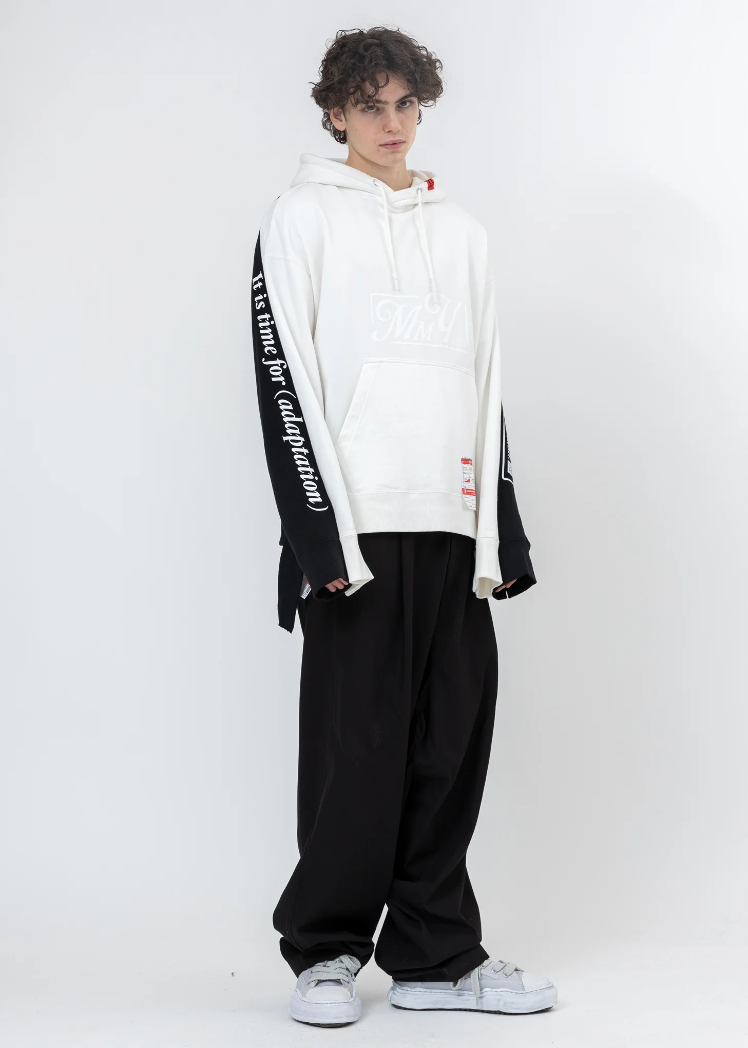 White Combined Hoodie - Image 5