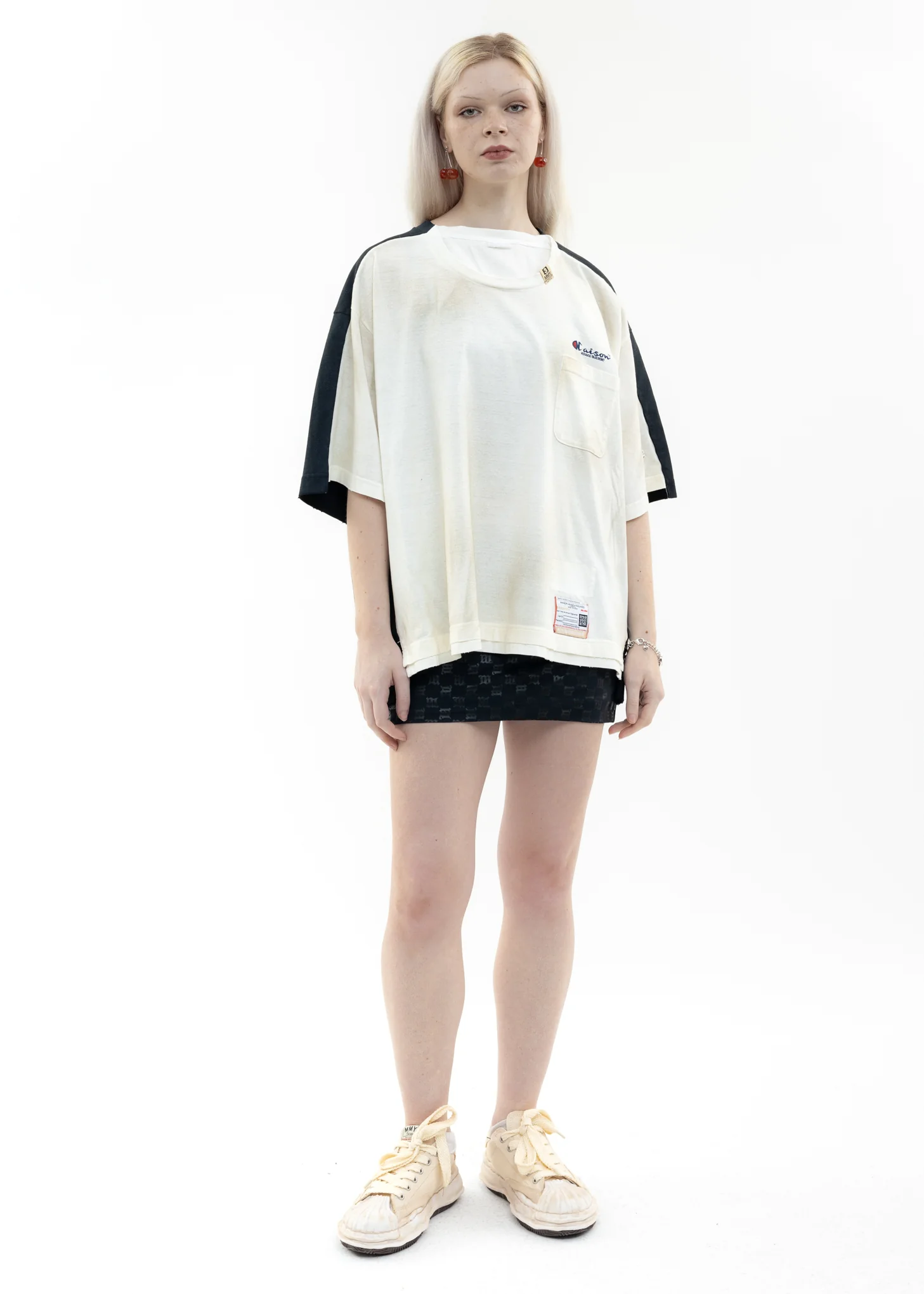 White Combined T-Shirt - Image 5