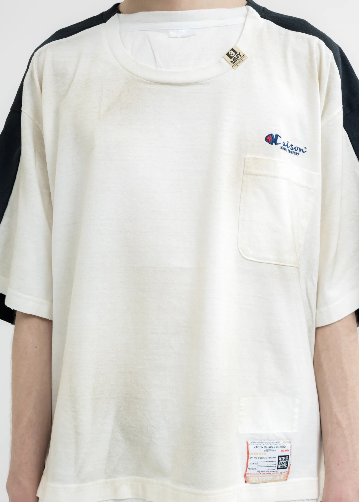 White Combined T-Shirt - Image 5