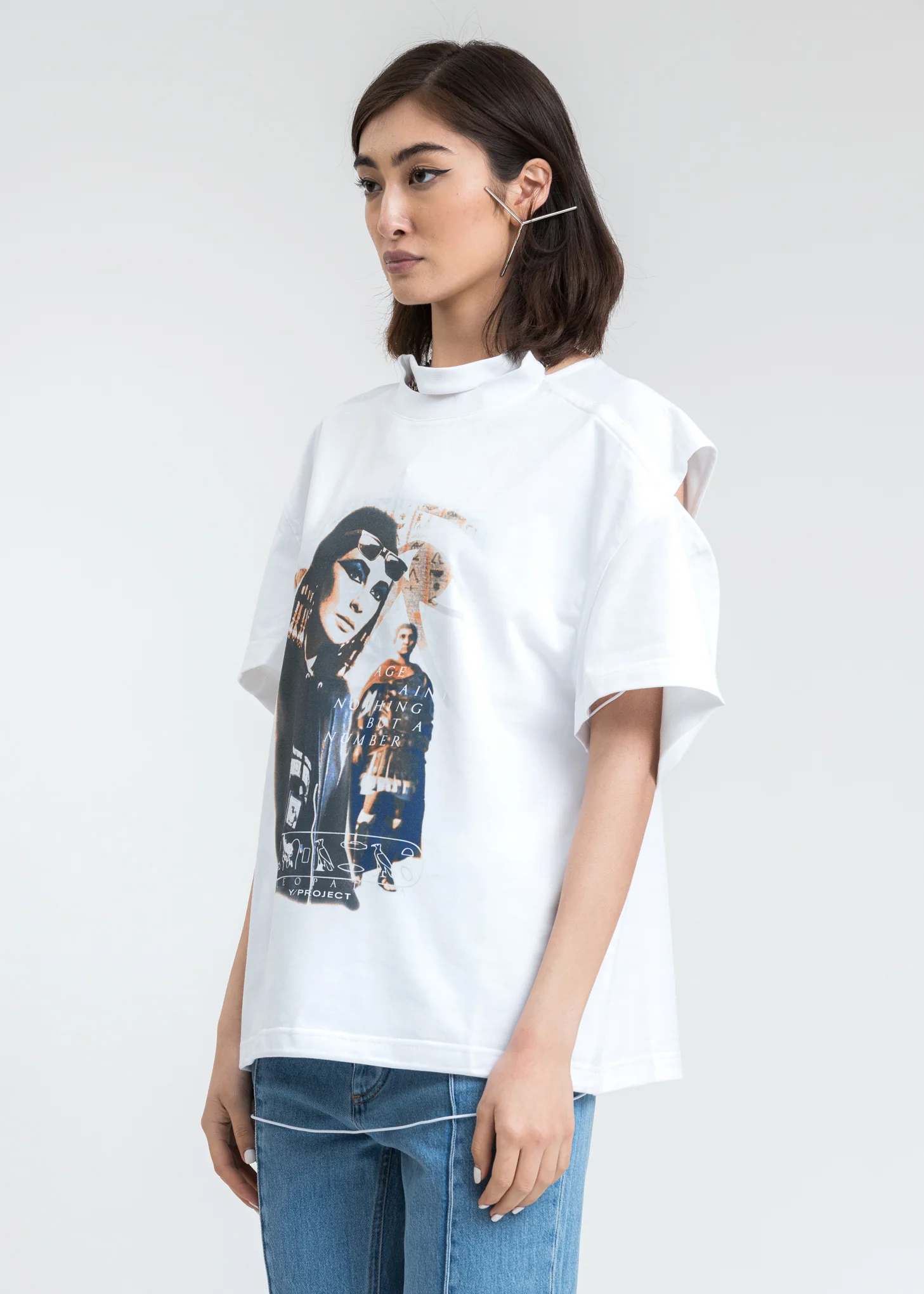 White Convertible Cleo T-Shirt - Image 3