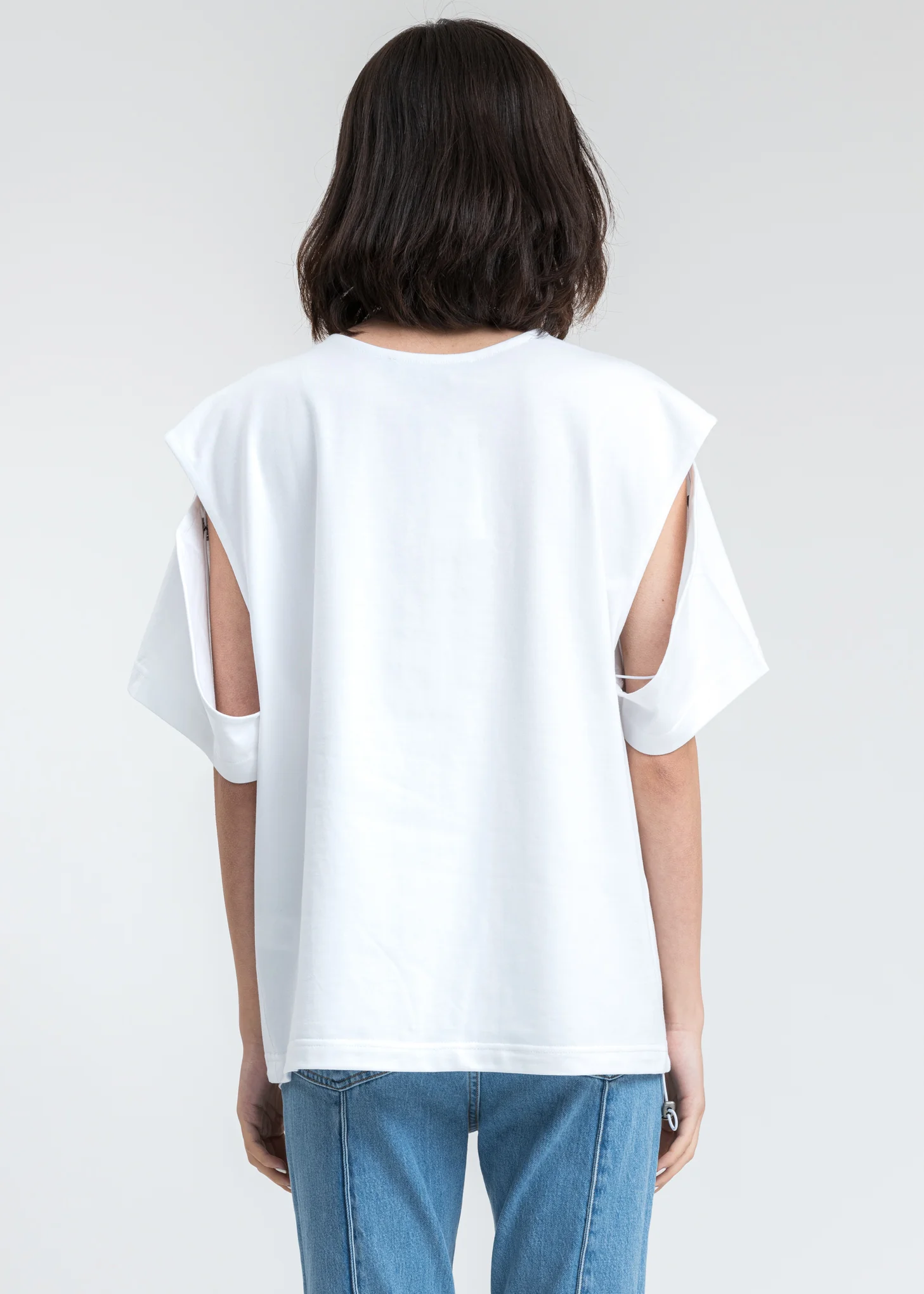 White Convertible Cleo T-Shirt - Image 4