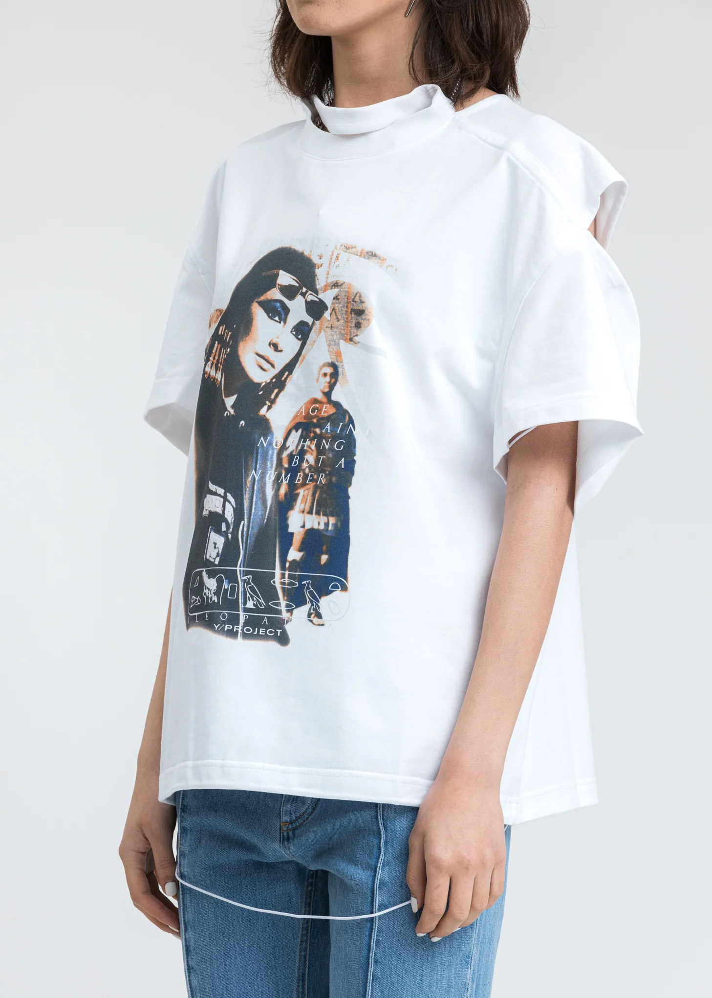 White Convertible Cleo T-Shirt - Image 5