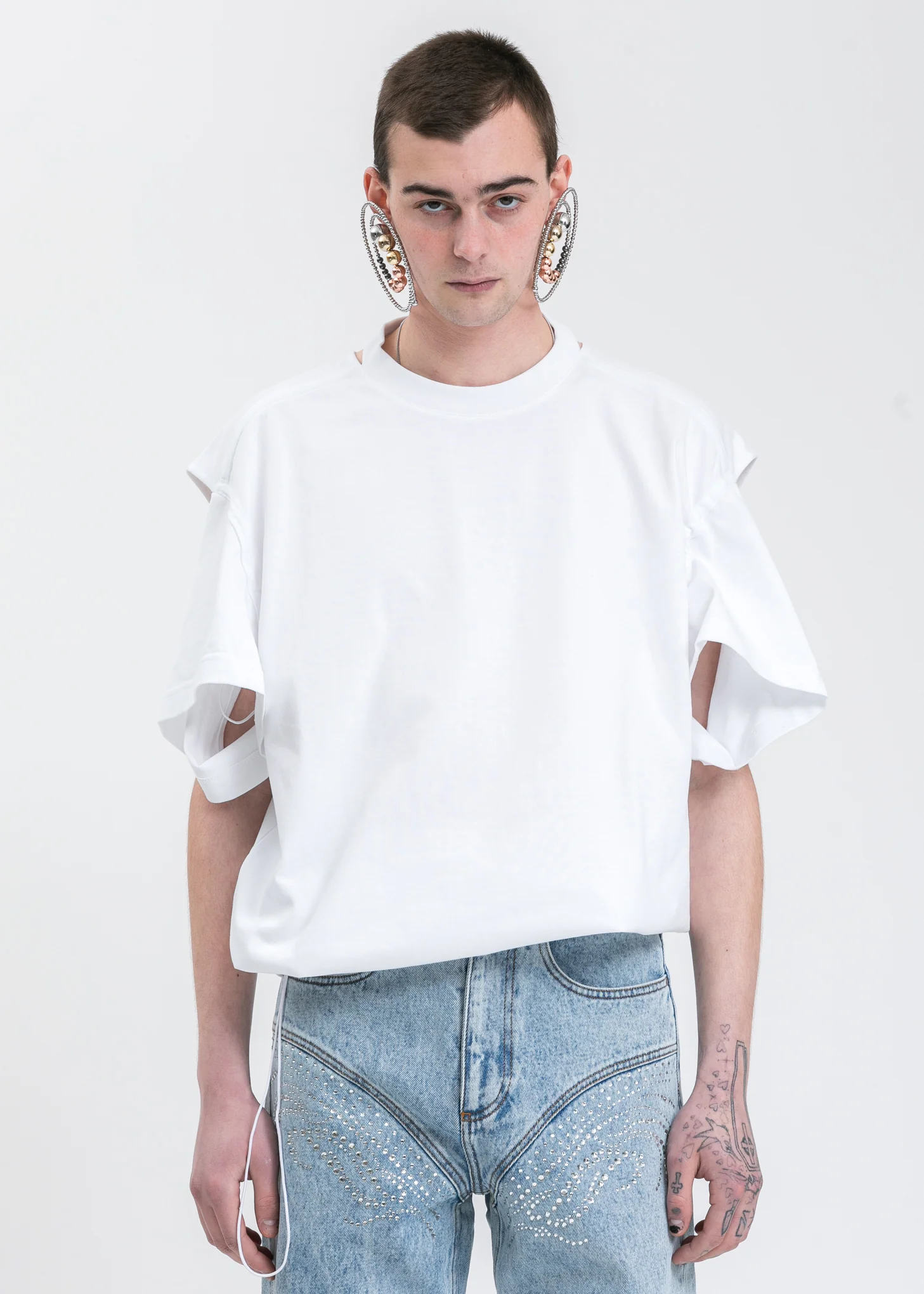 White Convertible T-Shirt - Image 2