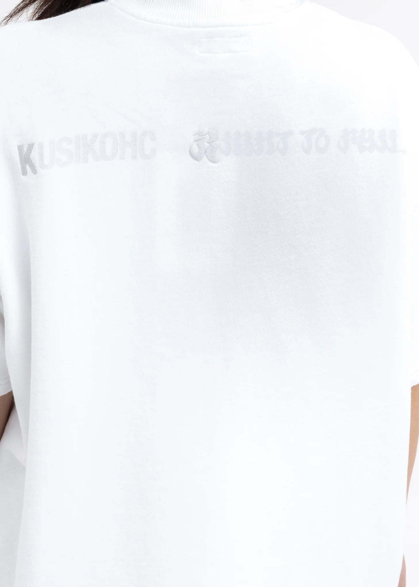 White Cut Out T-Shirt - Image 5