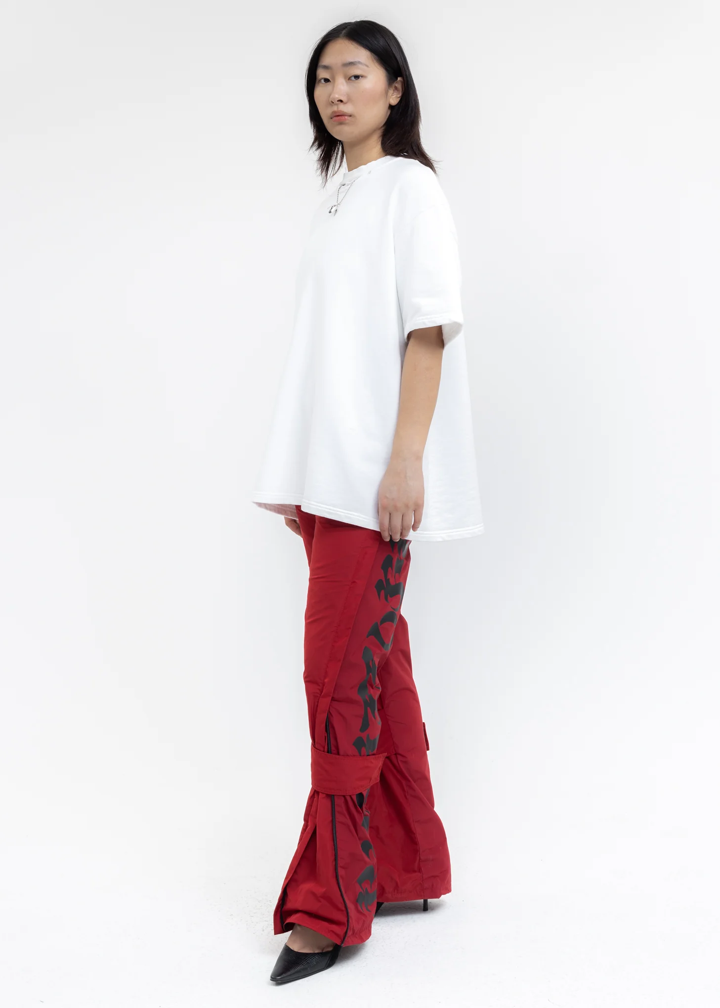 White Cut Out T-Shirt - Image 6
