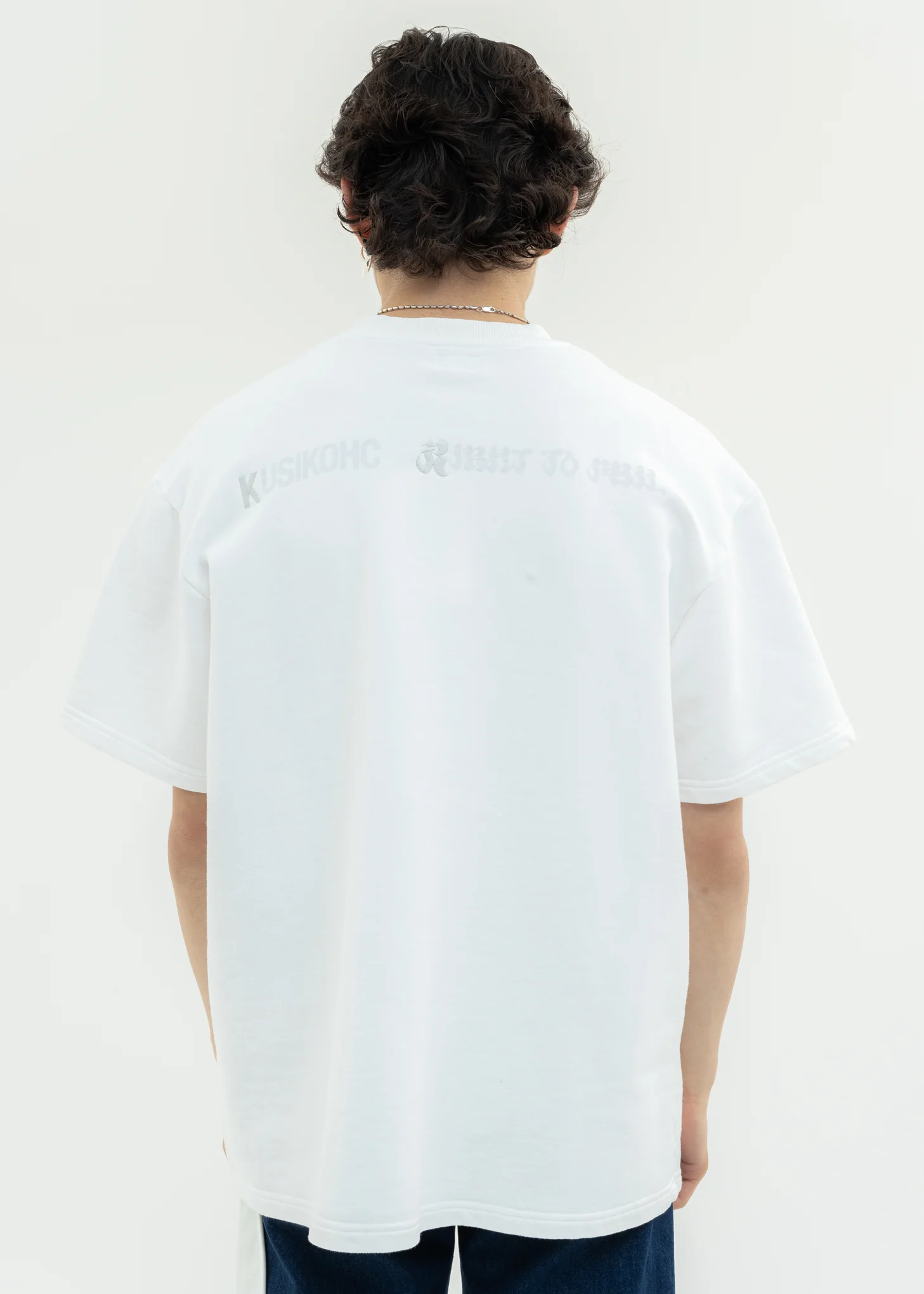 White Cut Out T-Shirt - Image 4