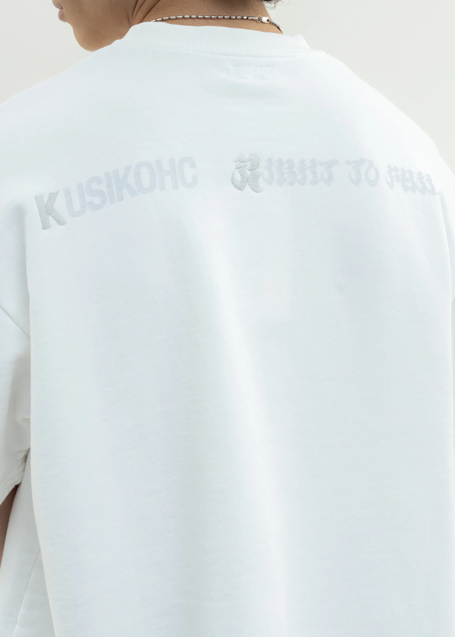 White Cut Out T-Shirt - Image 5
