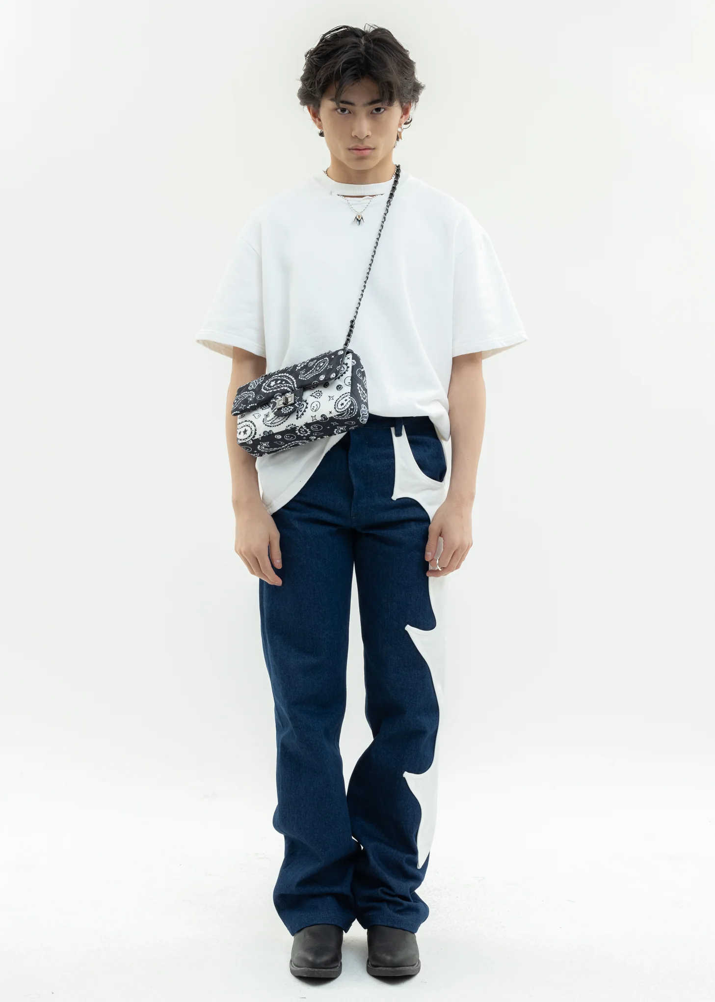 White Cut Out T-Shirt - Image 7