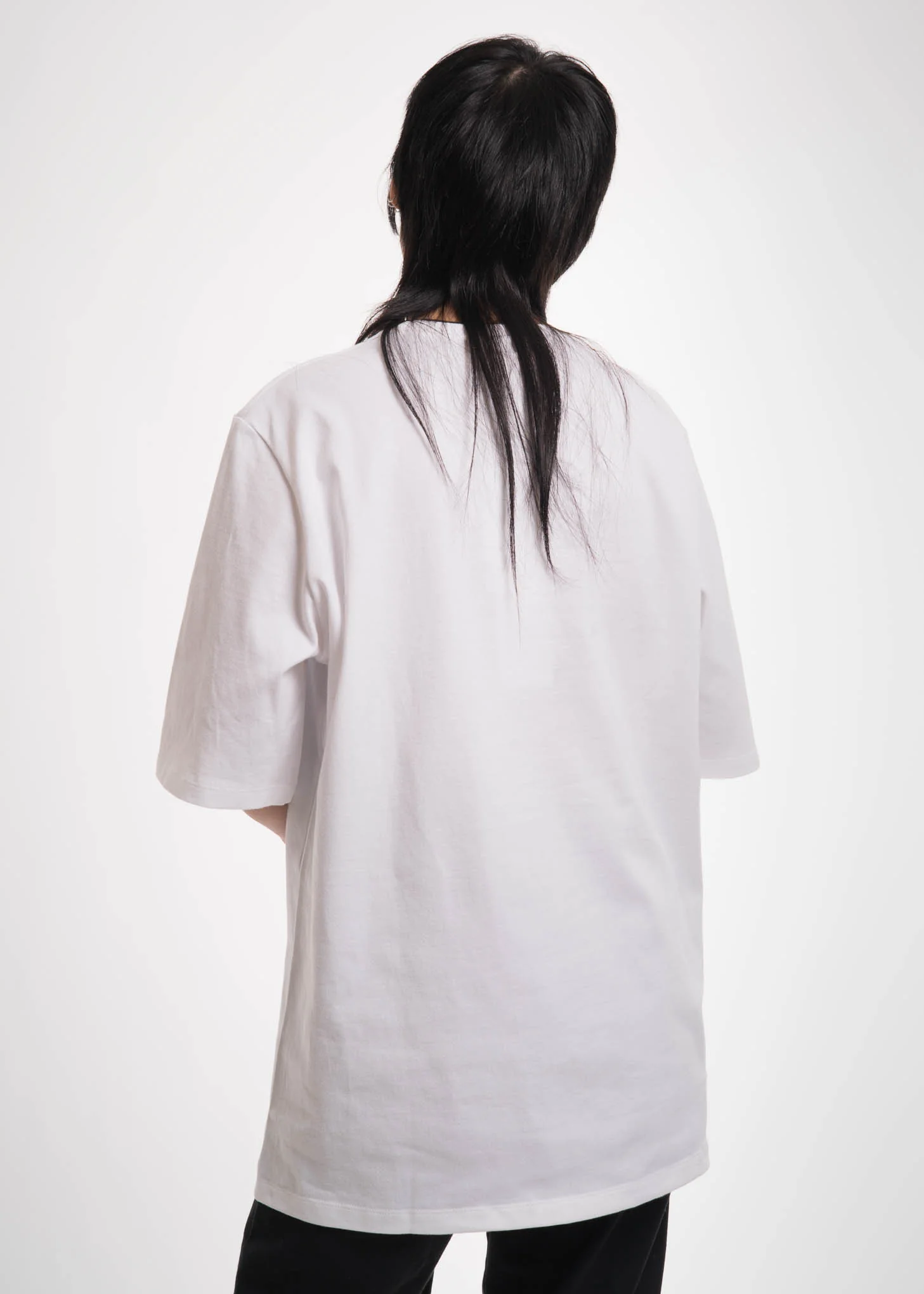 White Deadstock Embroidery T-Shirt - Image 4