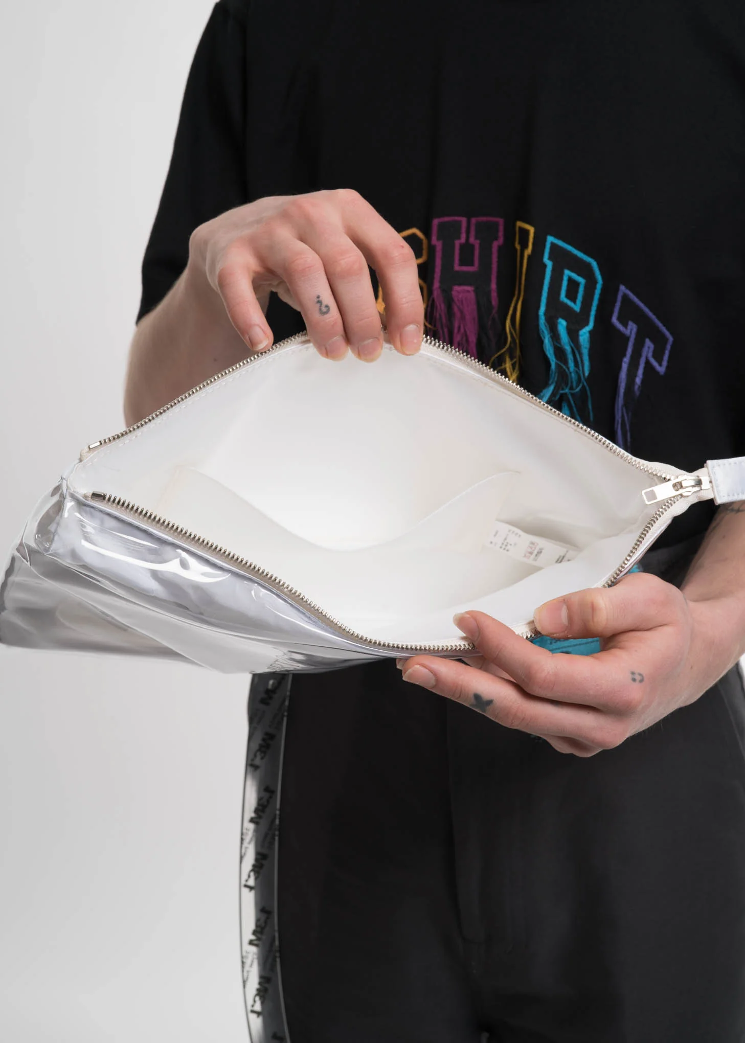 White Deadstock Package Clutch - Image 3