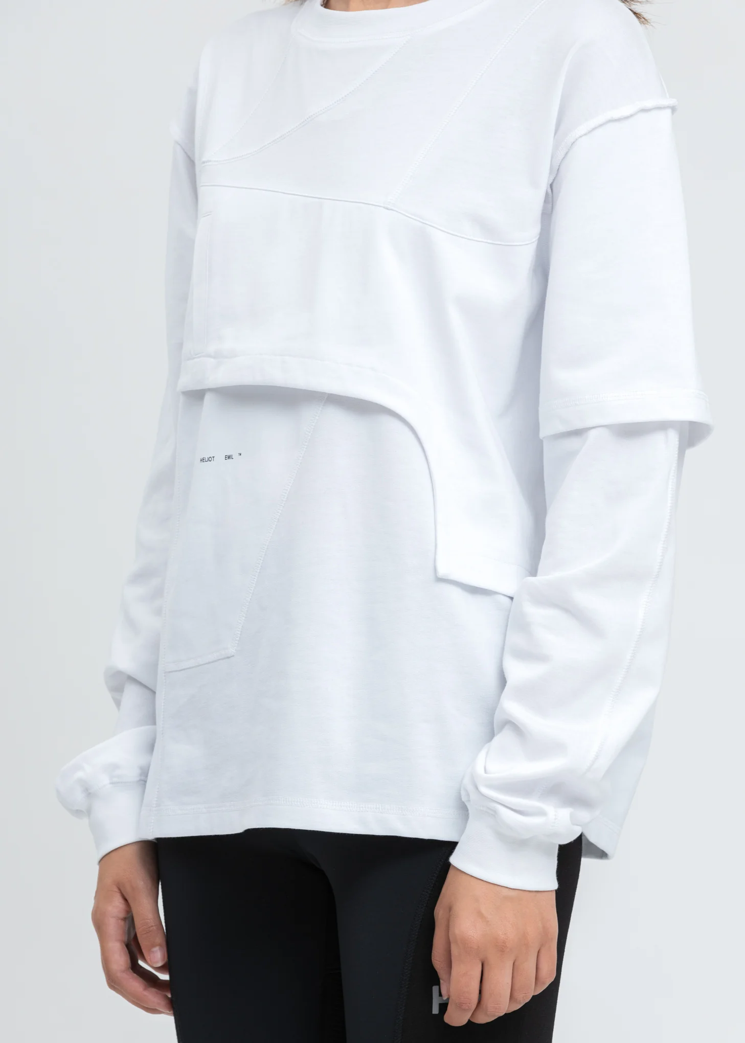 White Deconstructed Shirt - Image 4