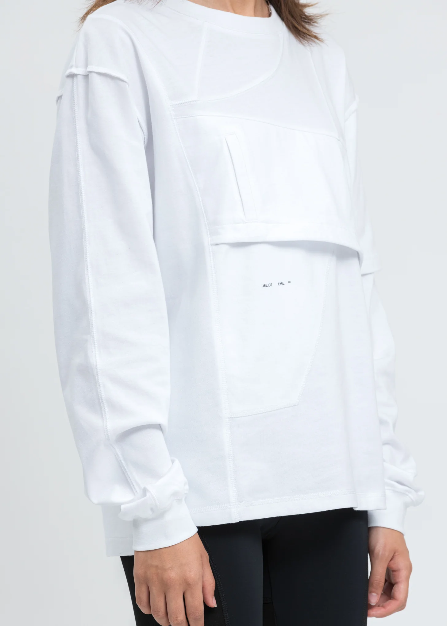 White Deconstructed Shirt - Image 5