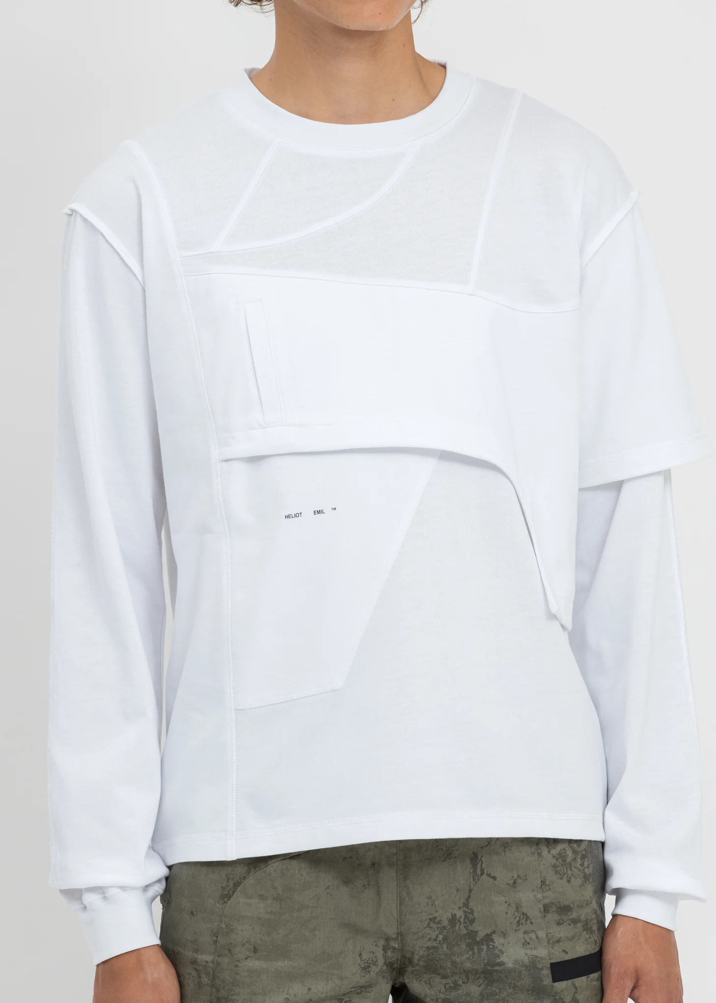 White Deconstructed Shirt - Image 4