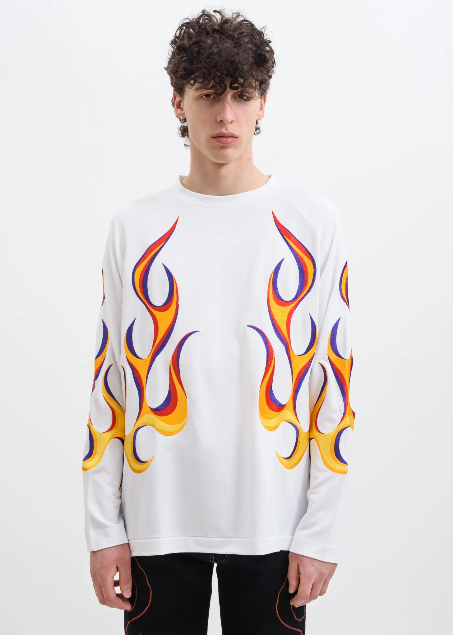 White Desert Flaming Long Sleeve