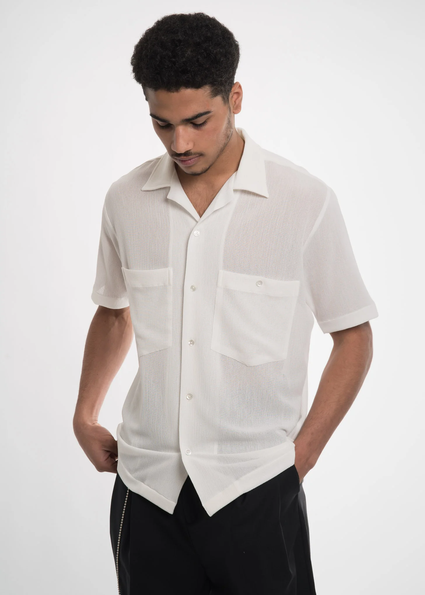 White Dexter Woven Shirt