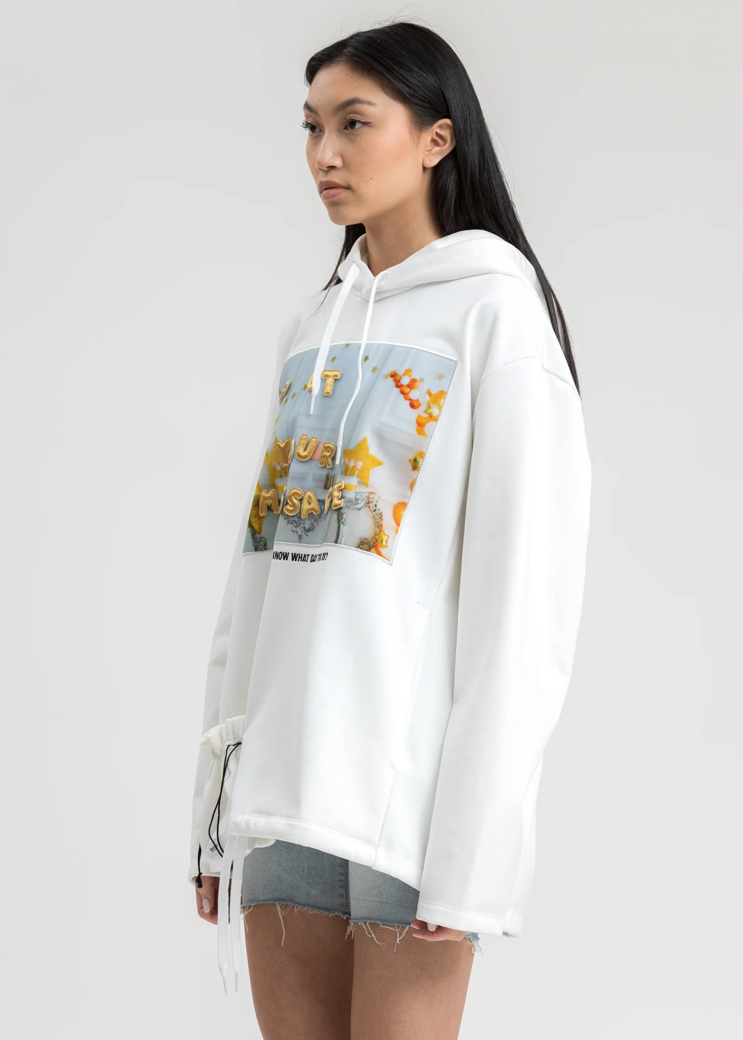 White DIY Alphabet Hoodie - Image 3