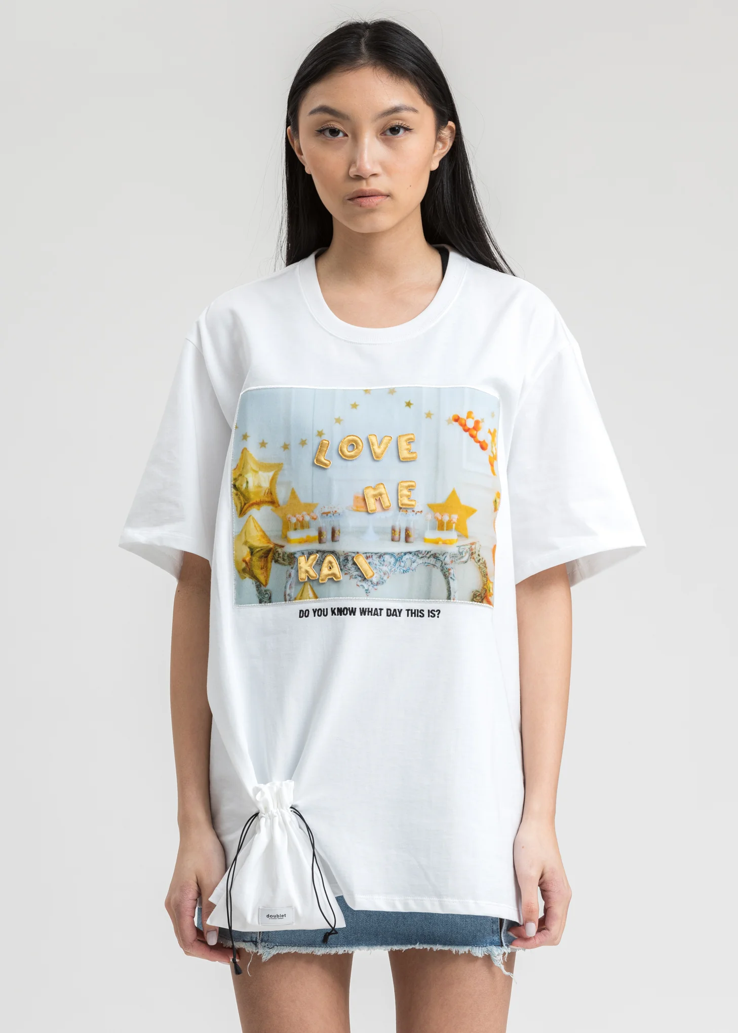 White DIY Alphabet T-Shirt