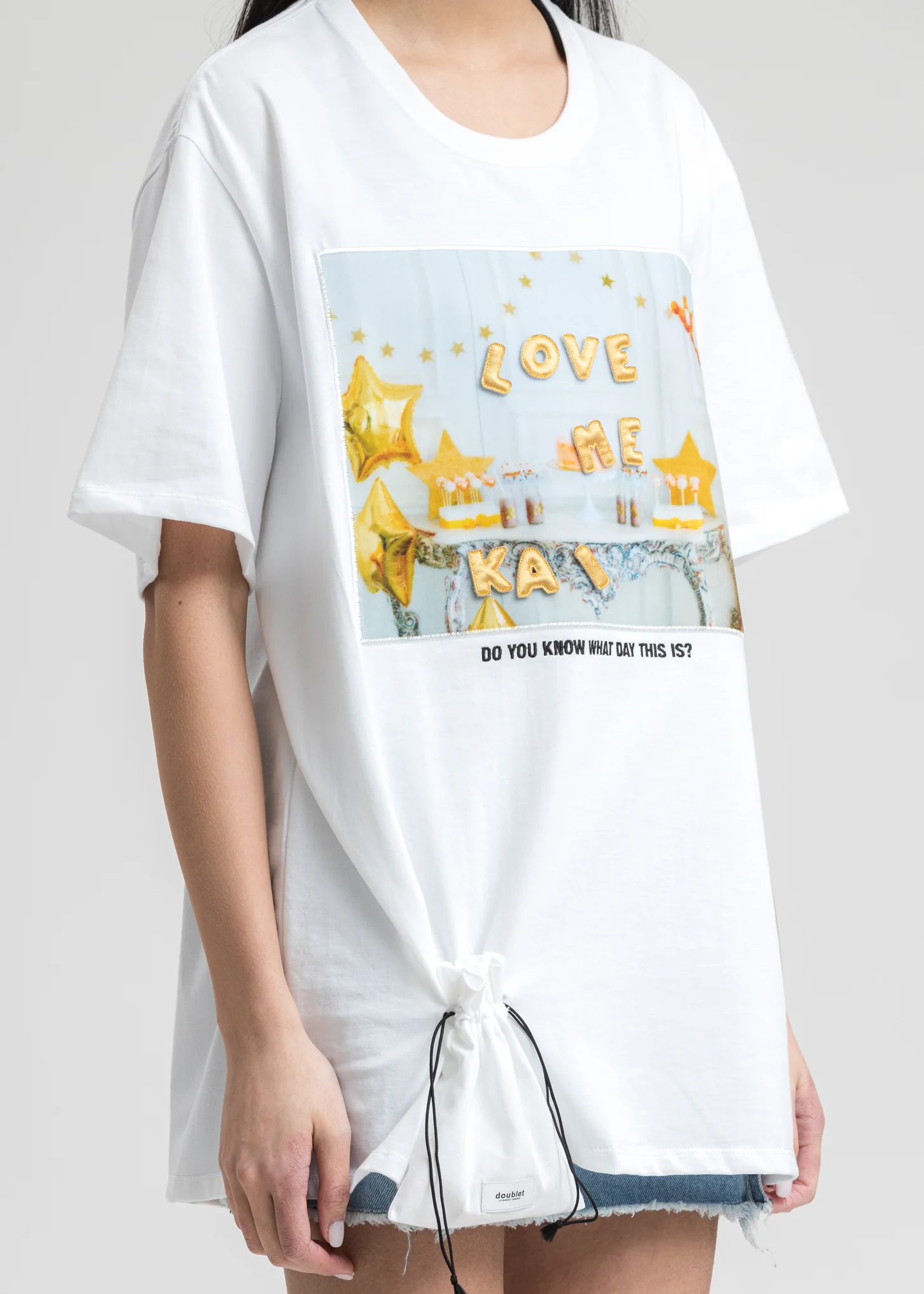 White DIY Alphabet T-Shirt - Image 2
