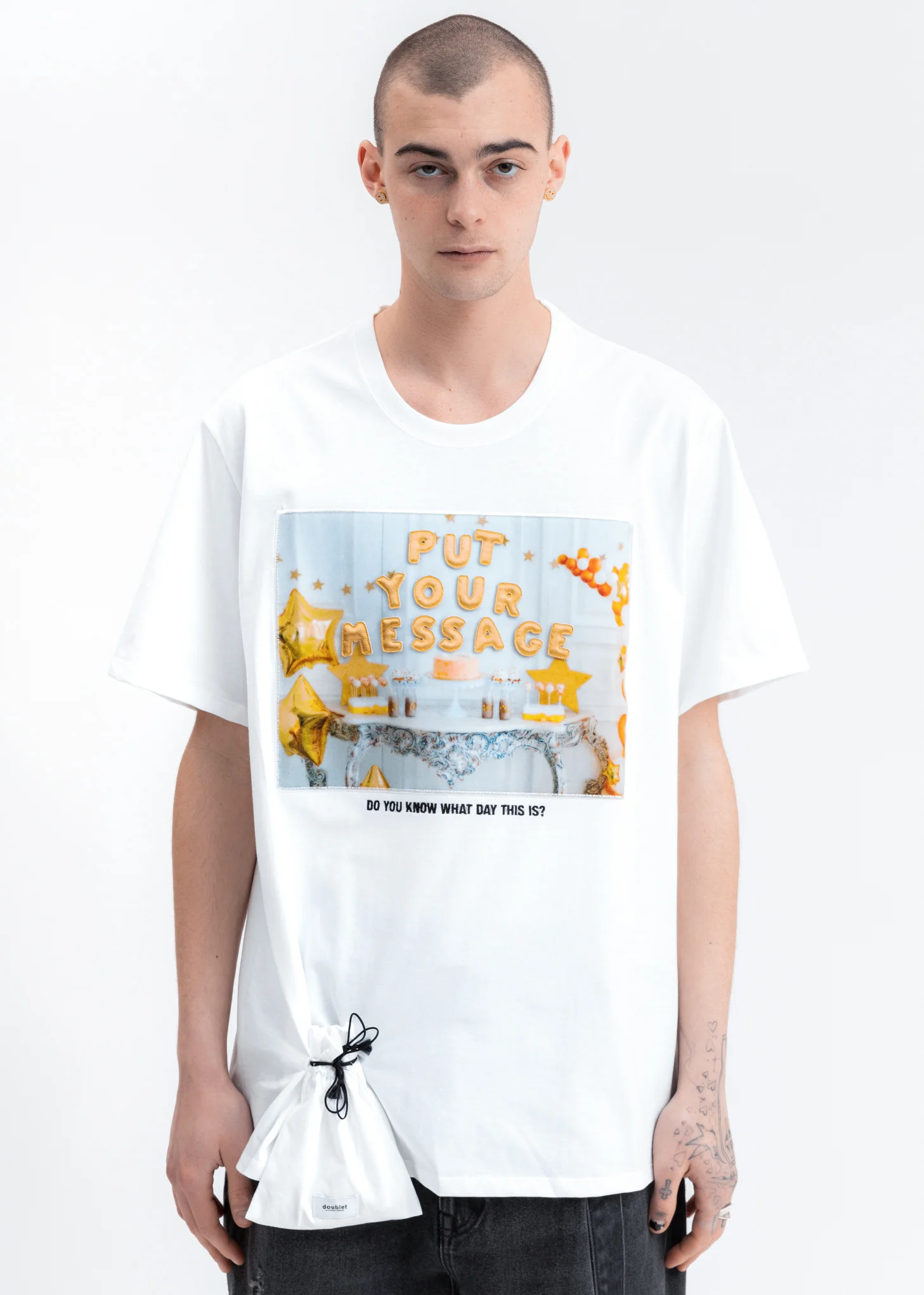 White DIY Alphabet T-Shirt