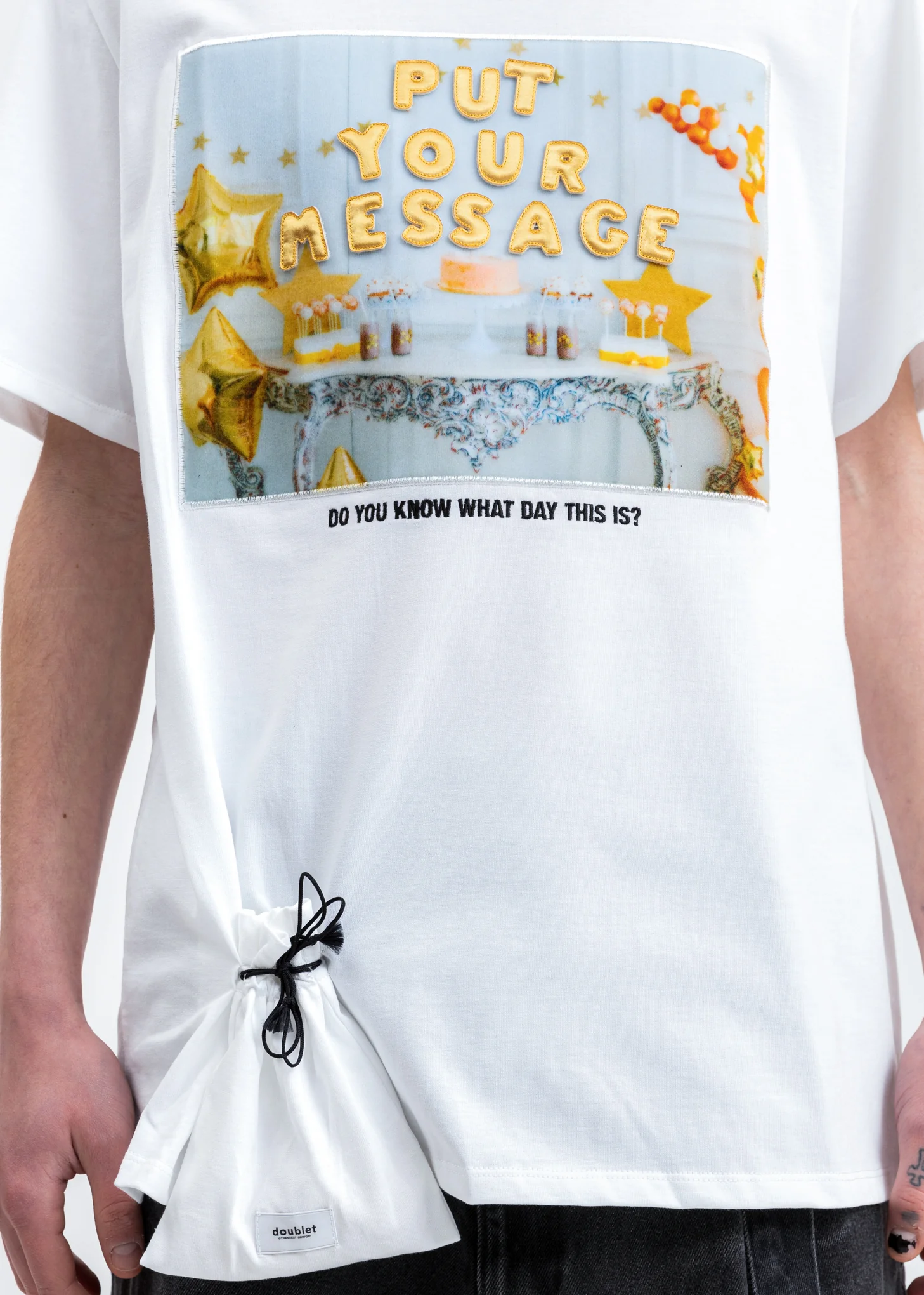 White DIY Alphabet T-Shirt - Image 5