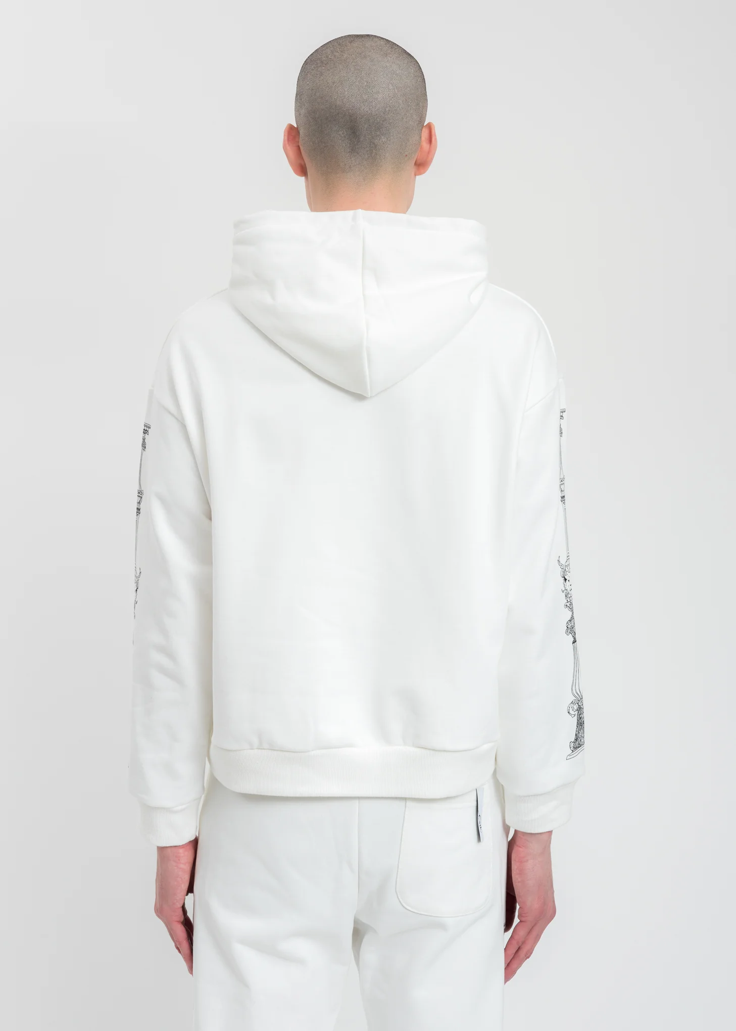 White Dogz Short Hoodie - Image 4