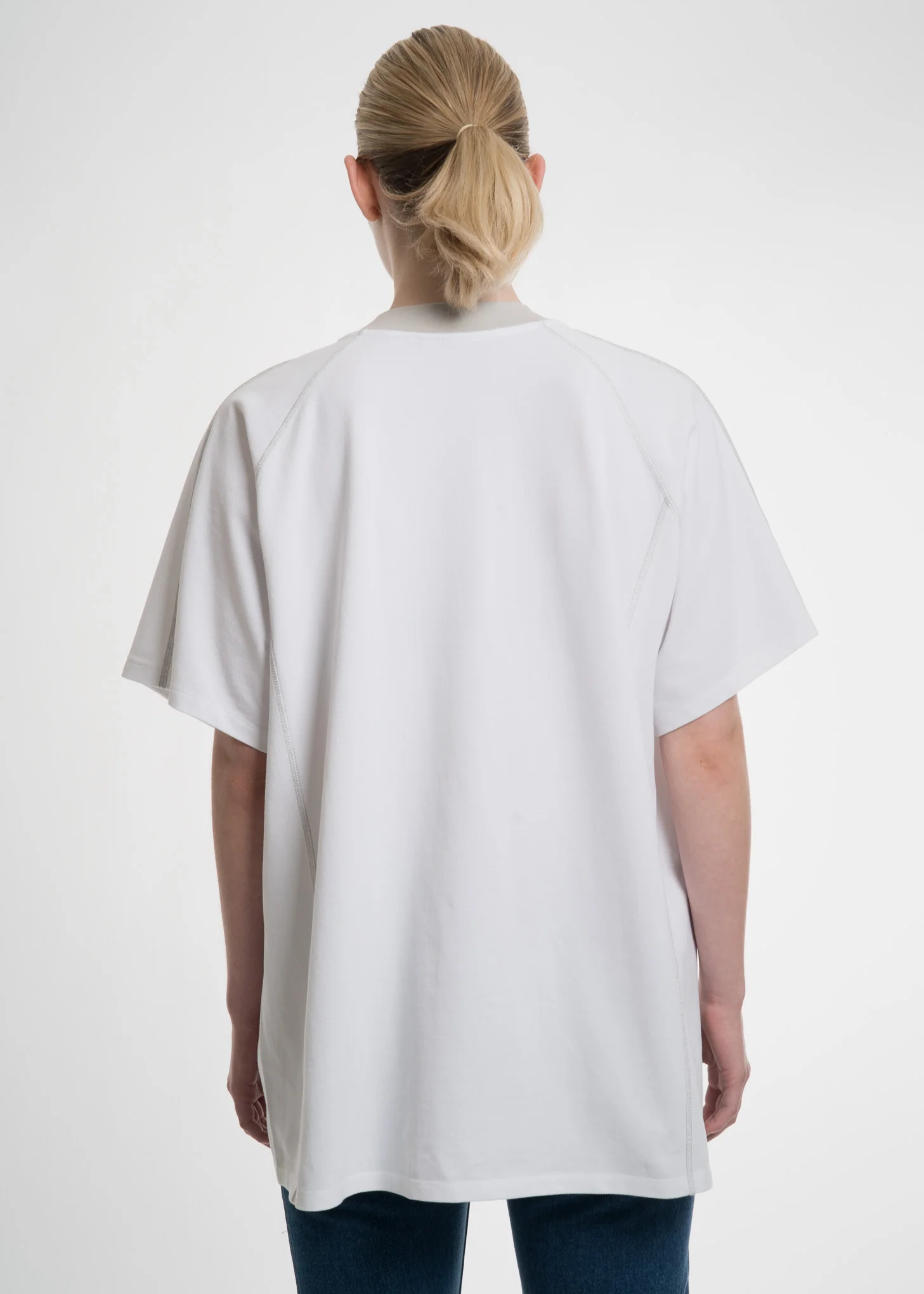 White Double Layer T-Shirt - Image 2