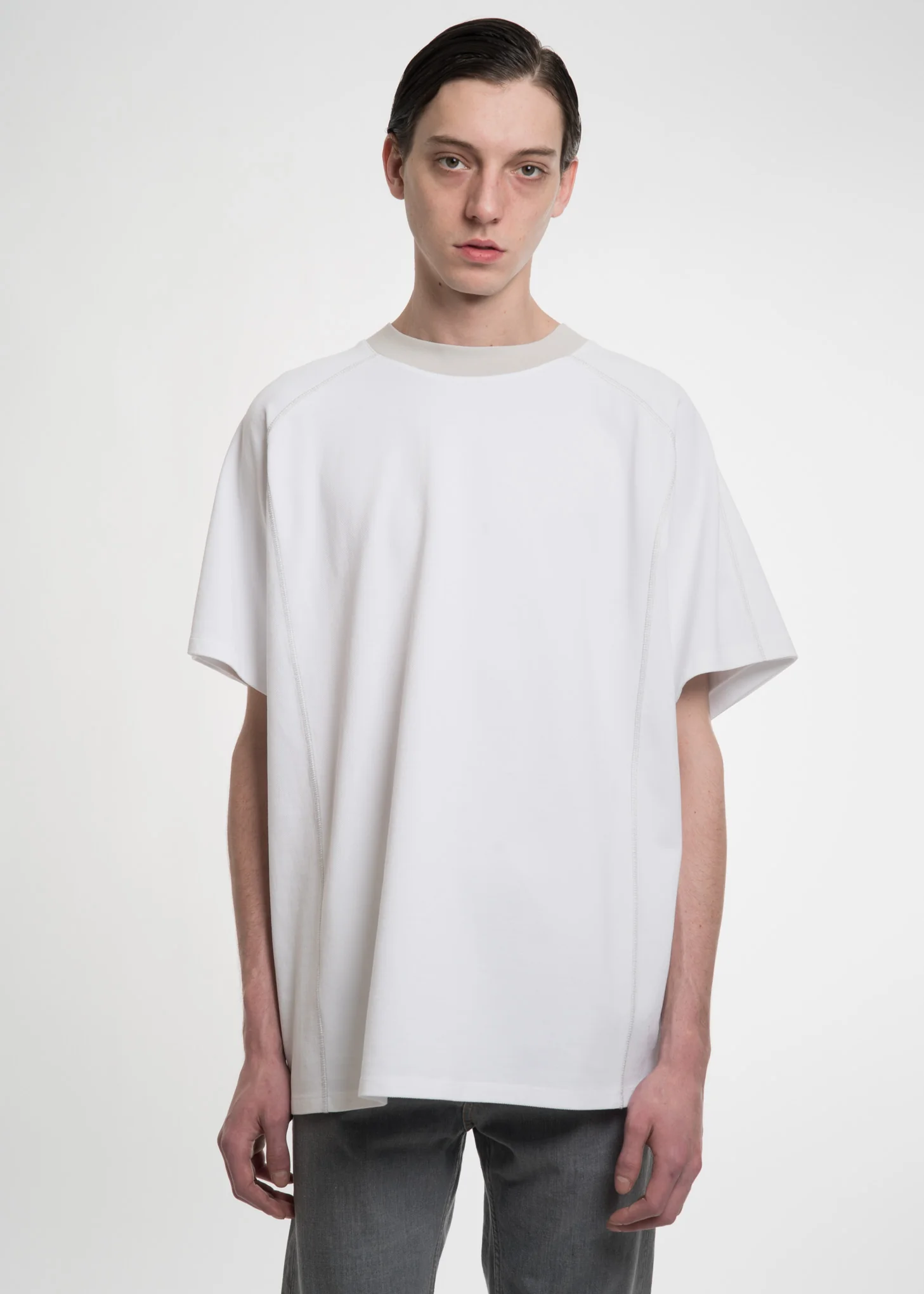 White Double Layer T-Shirt - Image 2