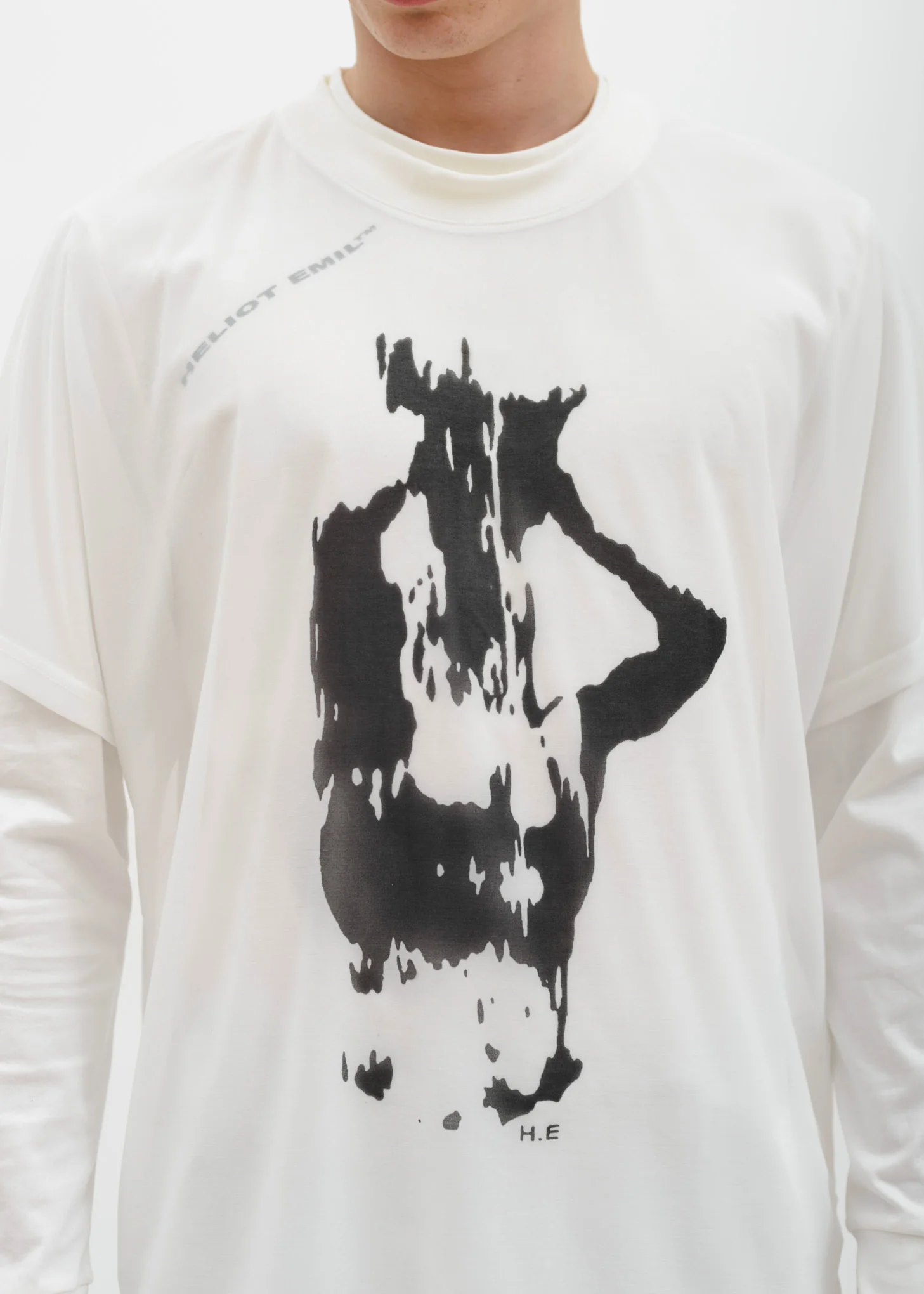 White Double Layered Shirt - Image 2