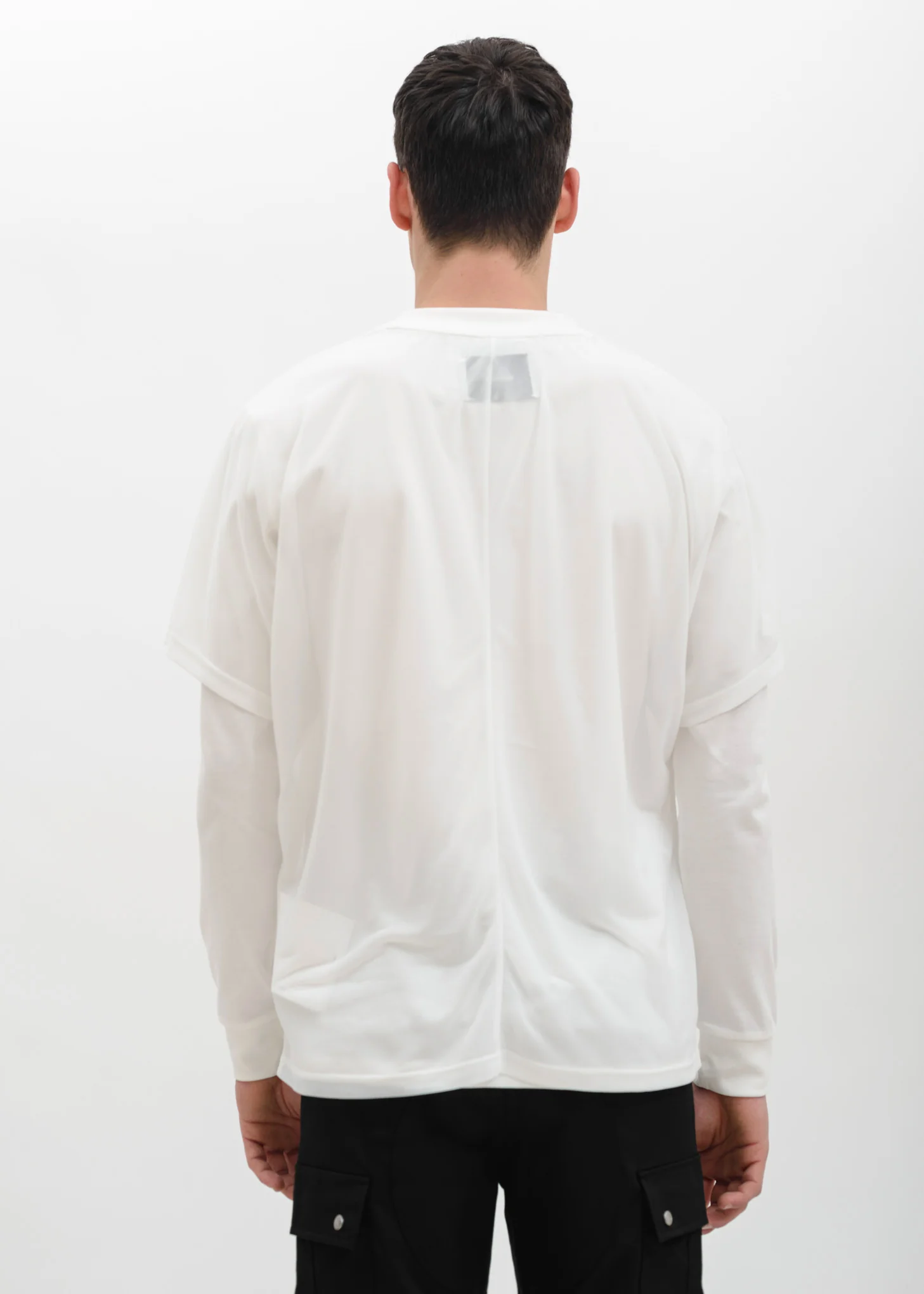 White Double Layered Shirt - Image 4