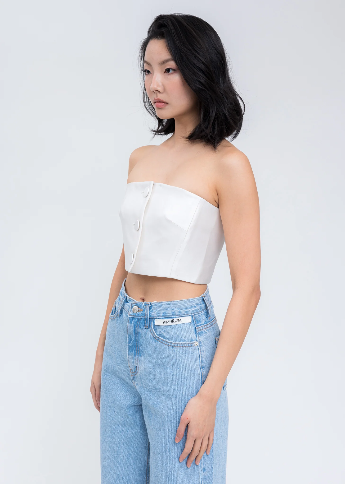 White Emma Tube Top - Image 3