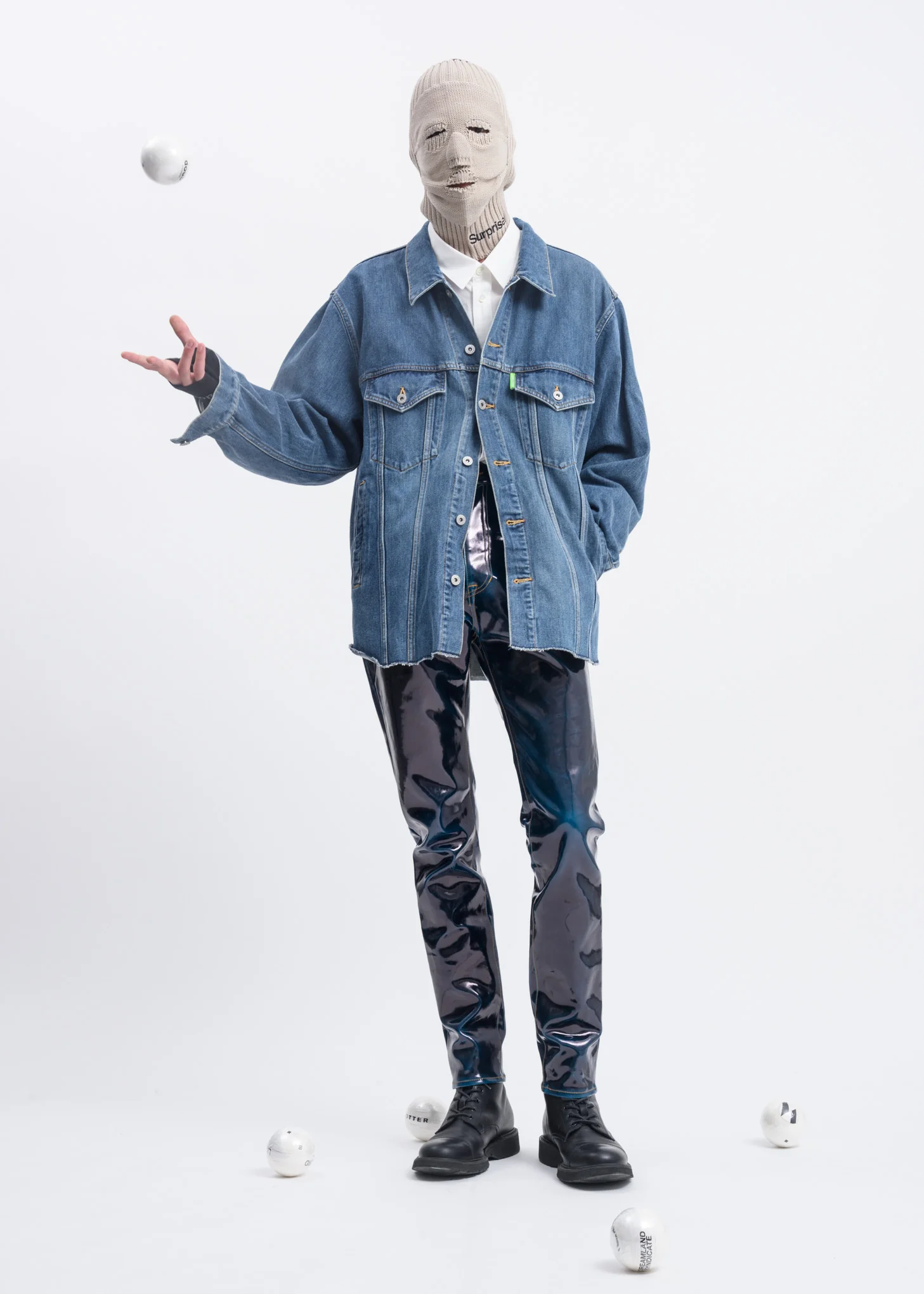 White Fabric Embroidery Shirt - Image 5