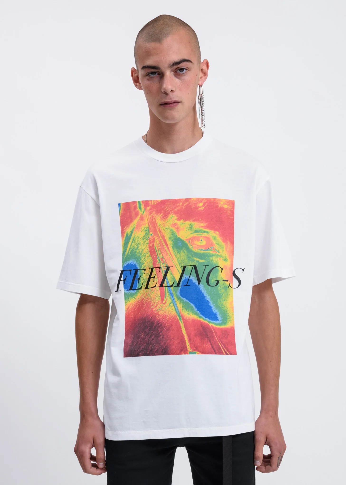 White FEELINGS T-shirt