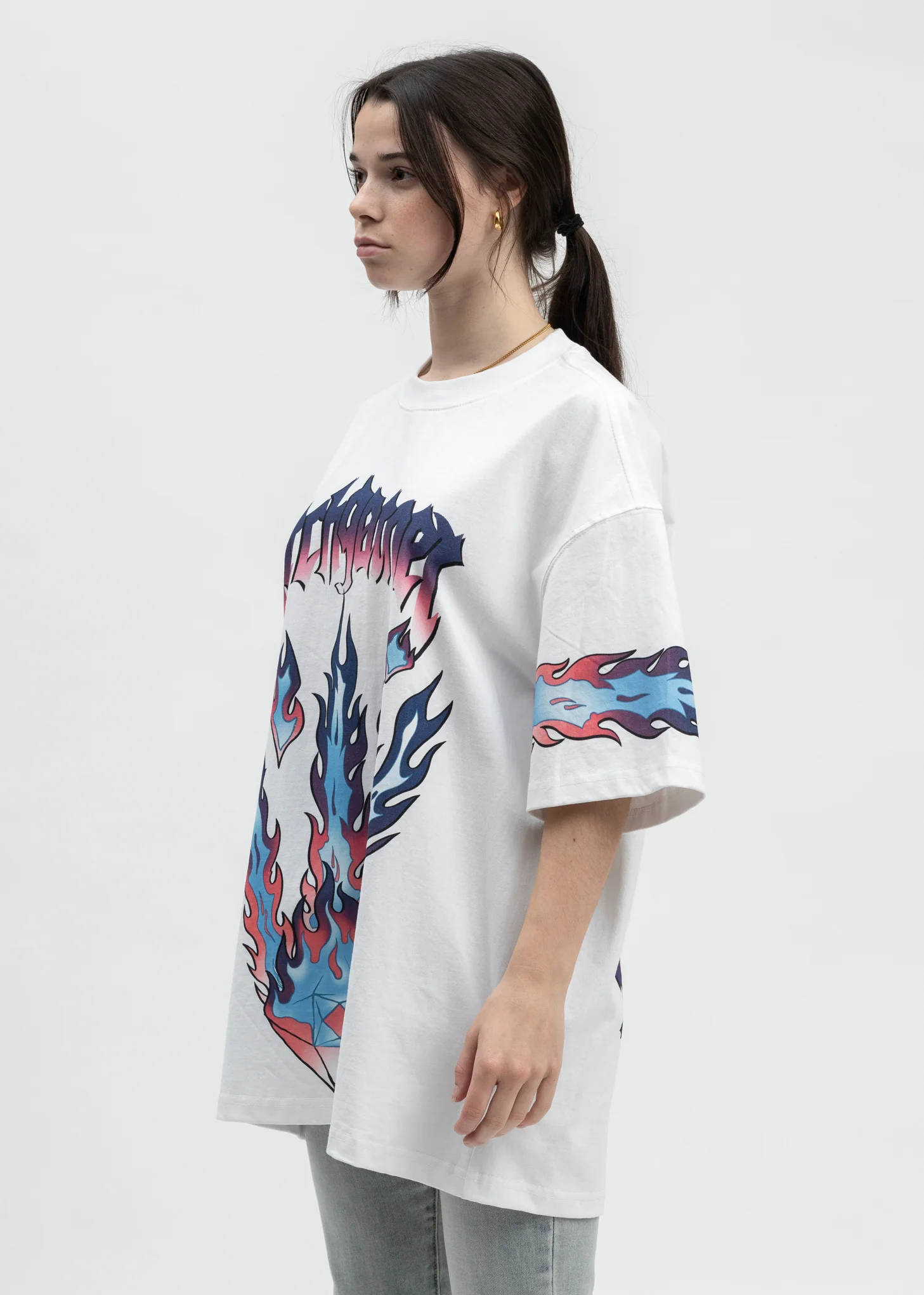 WHITE FIRE T-SHIRT - Image 3
