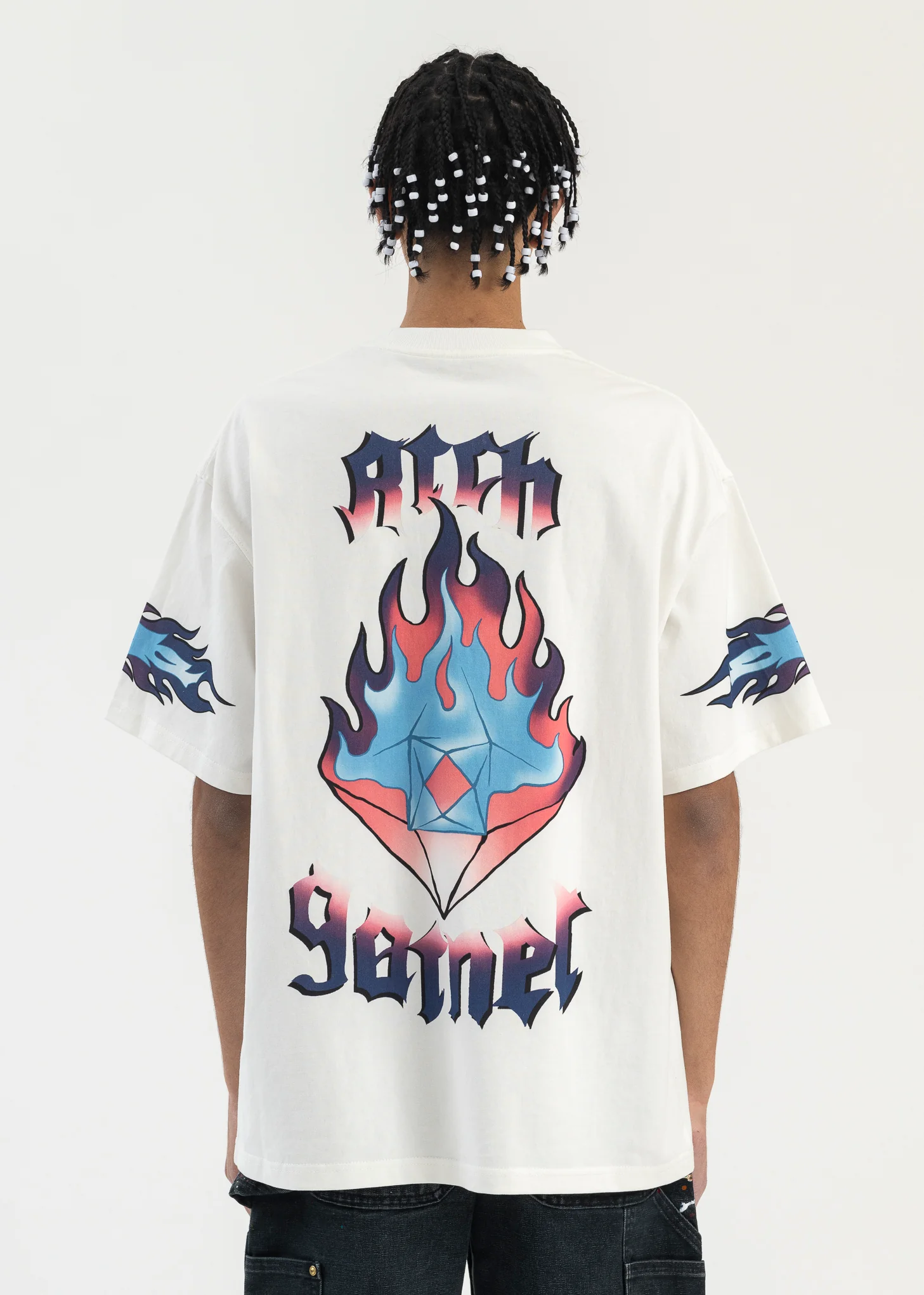 WHITE FIRE T-SHIRT - Image 2