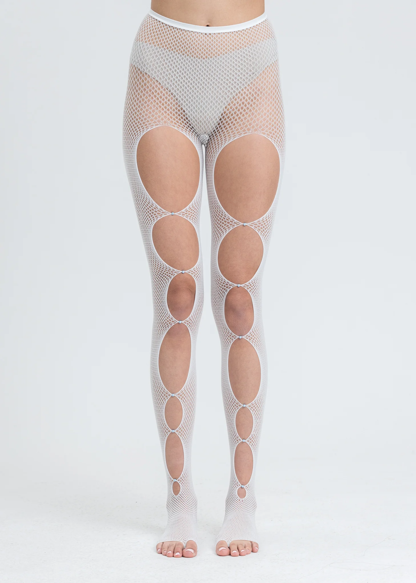White Fishnet Stockings