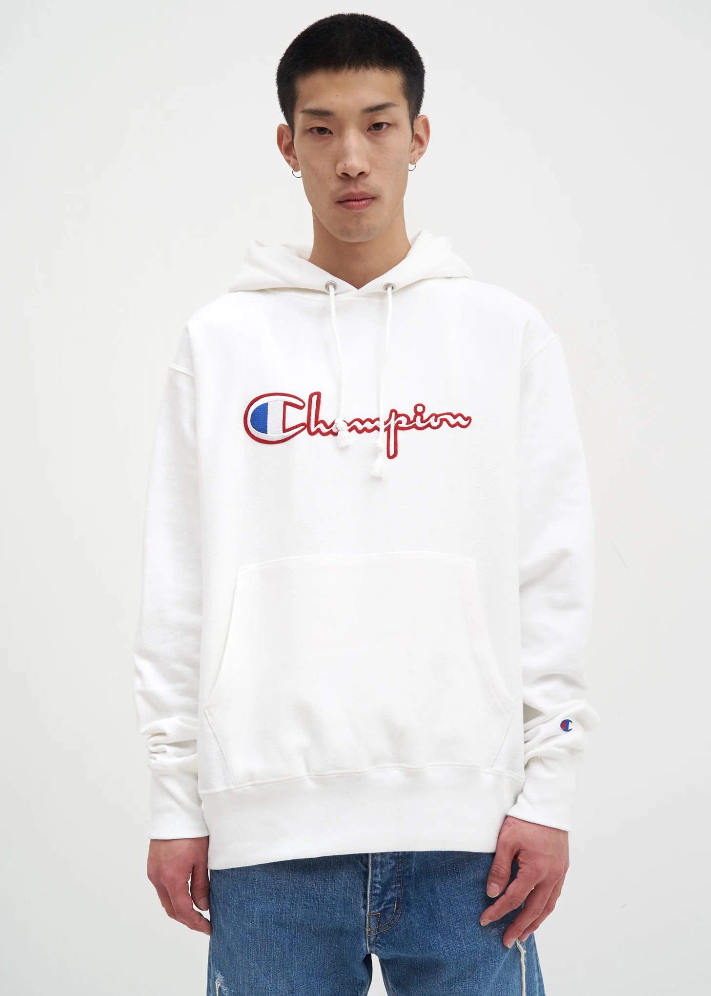 White Fleece Hoodie