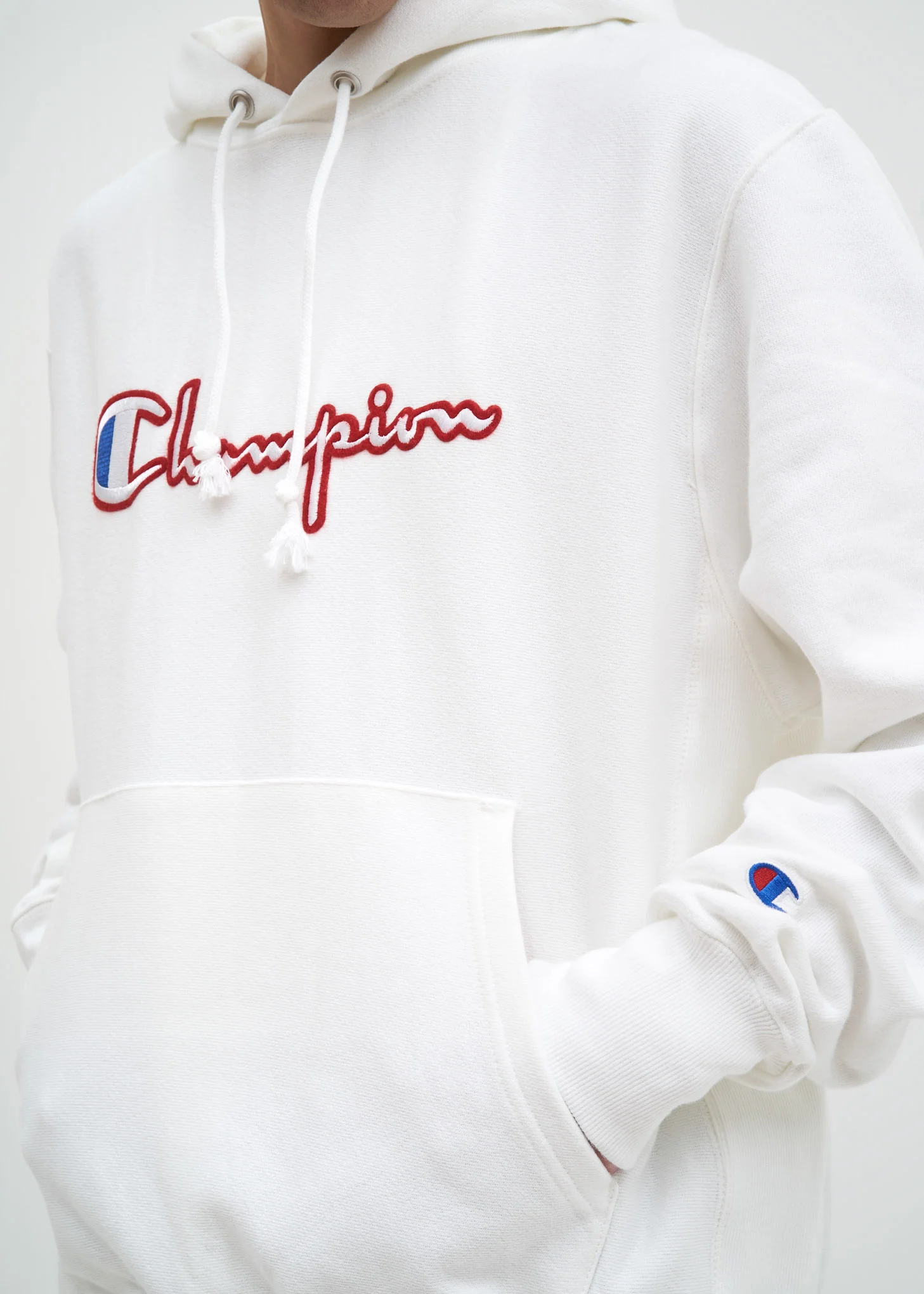 White Fleece Hoodie - Image 2