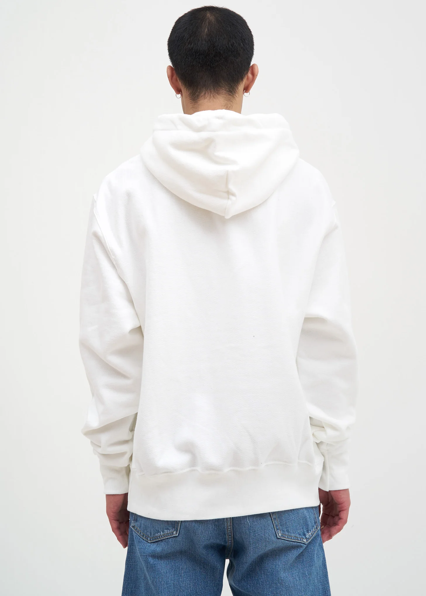 White Fleece Hoodie - Image 3