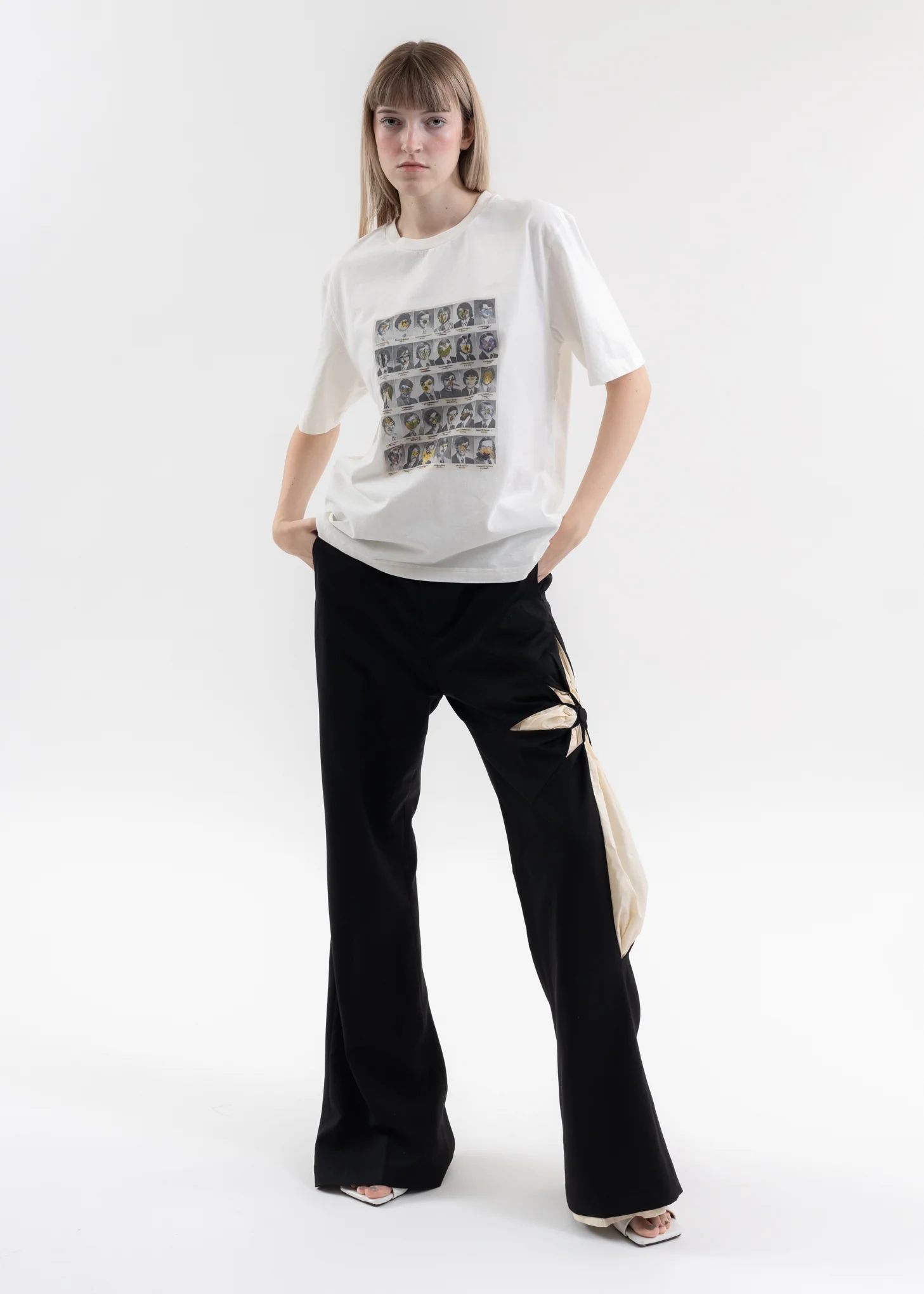 WHITE FLOWER MAN T-SHIRT C - Image 5