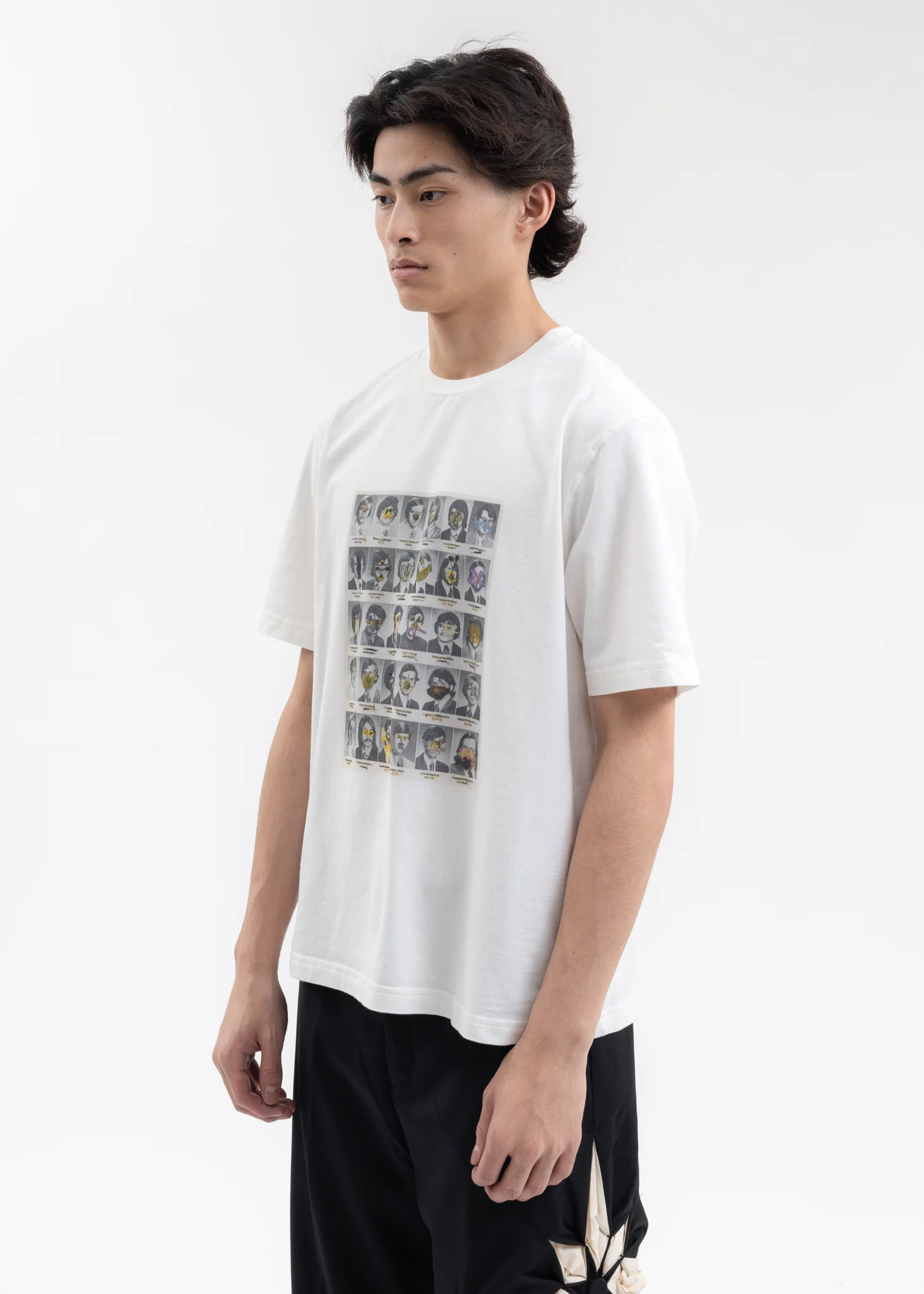 WHITE FLOWER MAN T-SHIRT C - Image 3